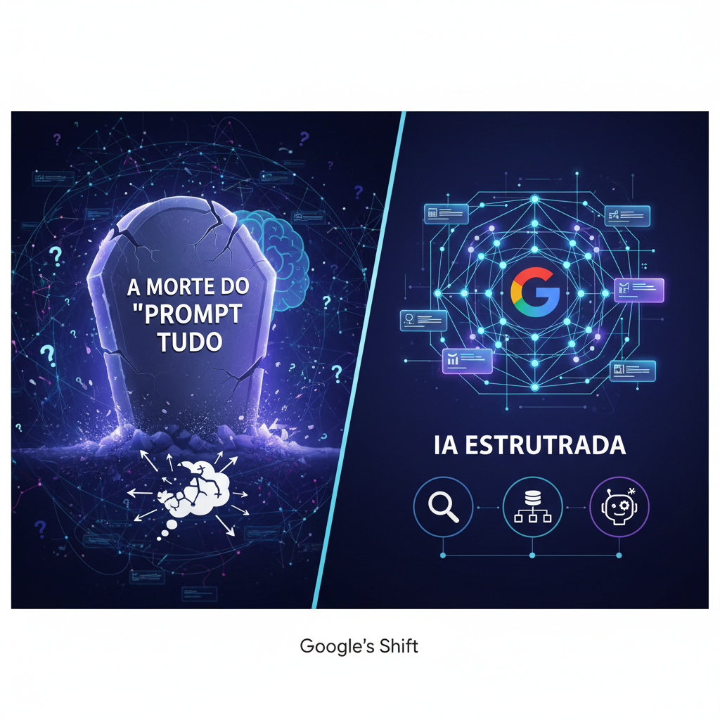 A Morte do "Prompt Tudo": A Mudança do Google para IA Estruturada