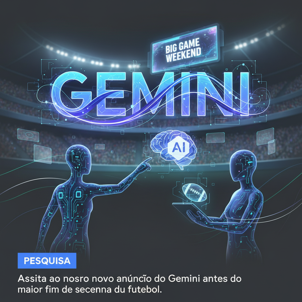 Assista ao nosso novo anúncio do Gemini antes do maior fim de semana do futebol