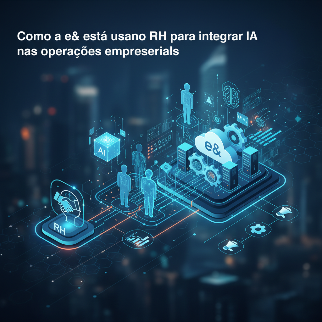 Como a e& está usando RH para integrar IA nas operações empresariais