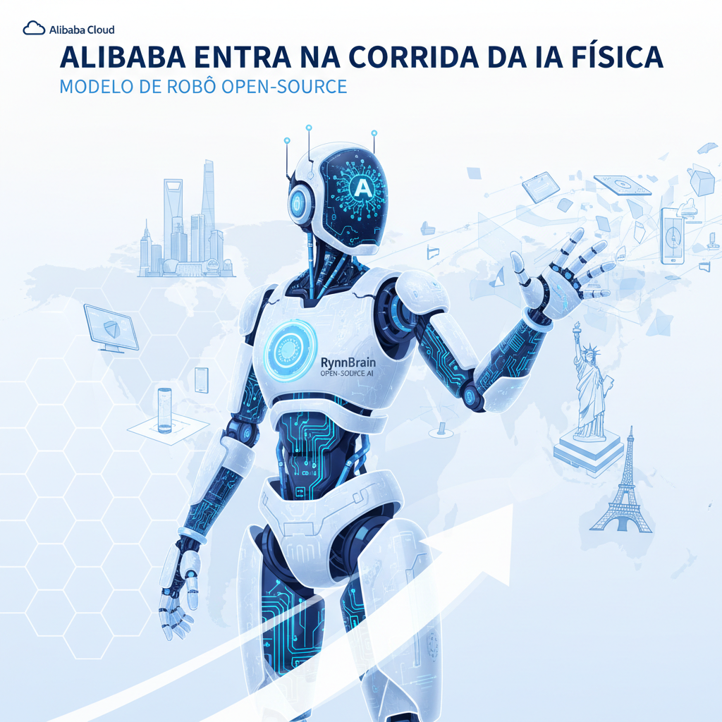 Alibaba entra na corrida da IA física com modelo de robô open-source RynnBrain