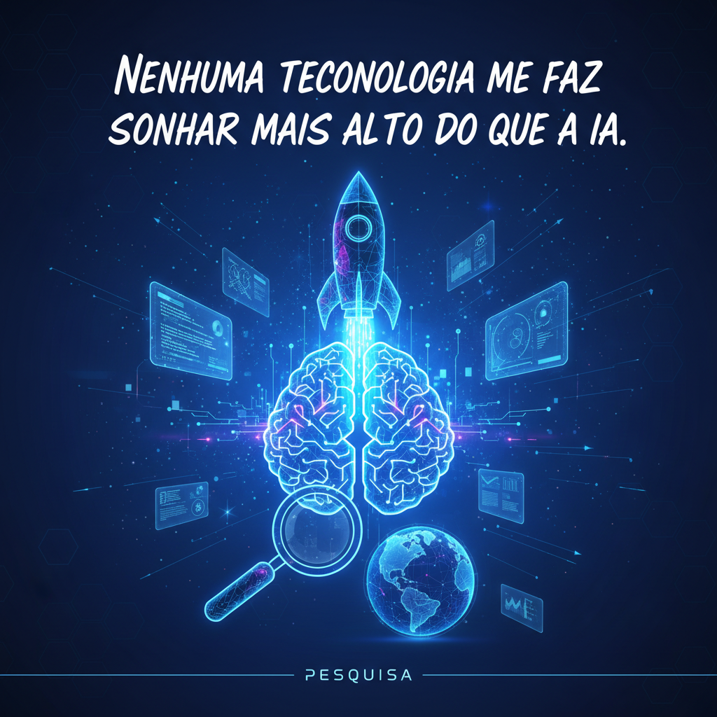 Nenhuma tecnologia me faz sonhar mais alto do que a IA