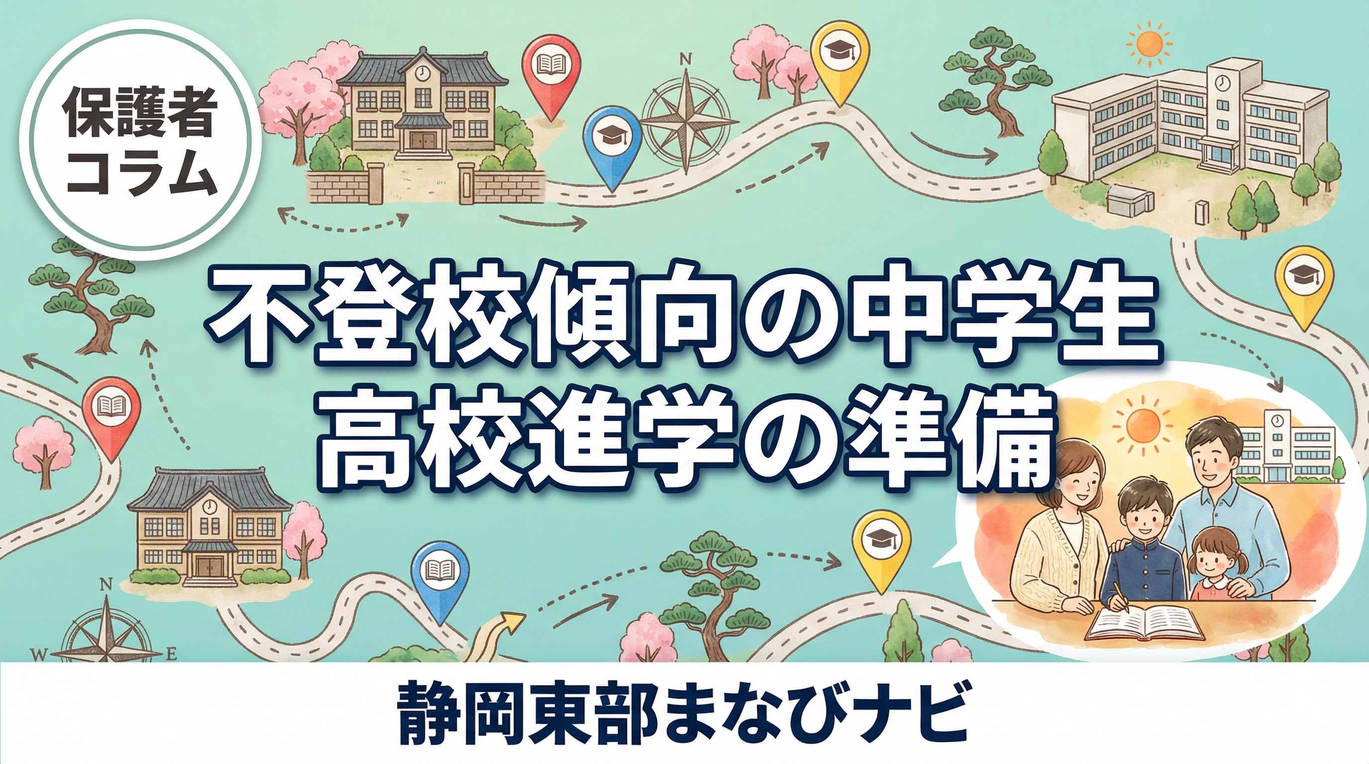 不登校傾向の中学生が高校進学に向けて今から準備したいこと｜沼津・三島・御殿場の保護者向け