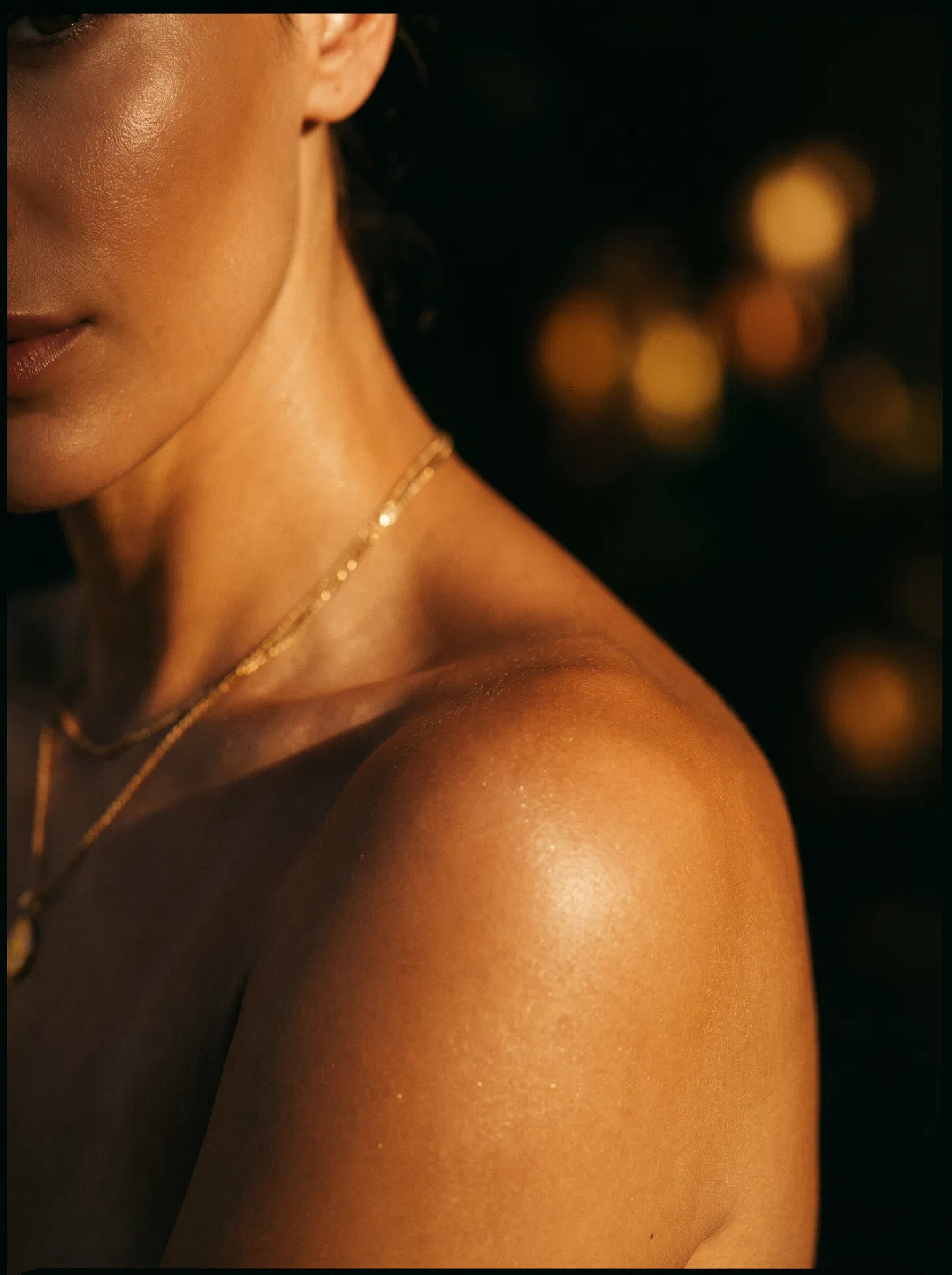 Sun-kissed glowing skin