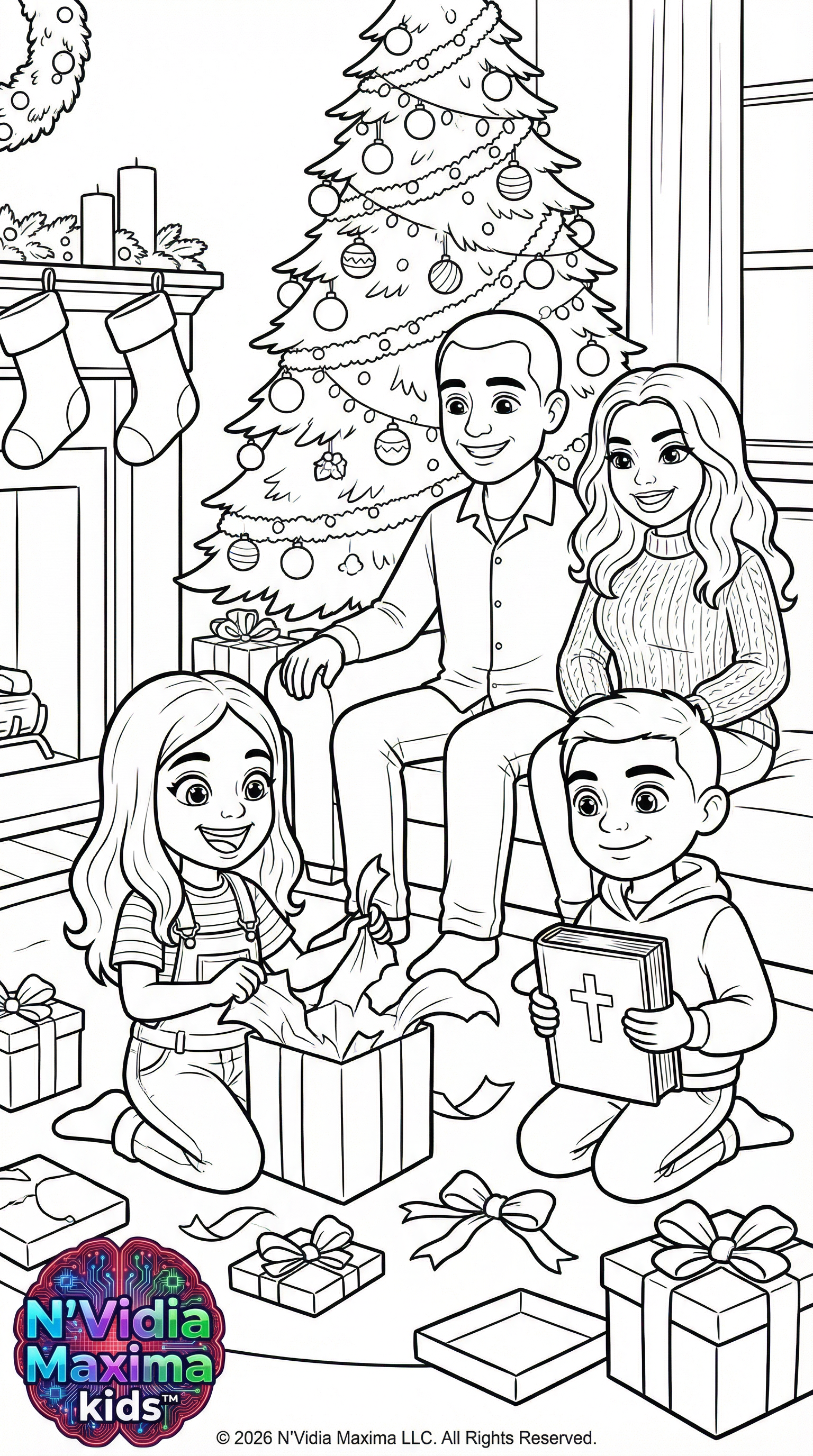 Opening Christmas Presents