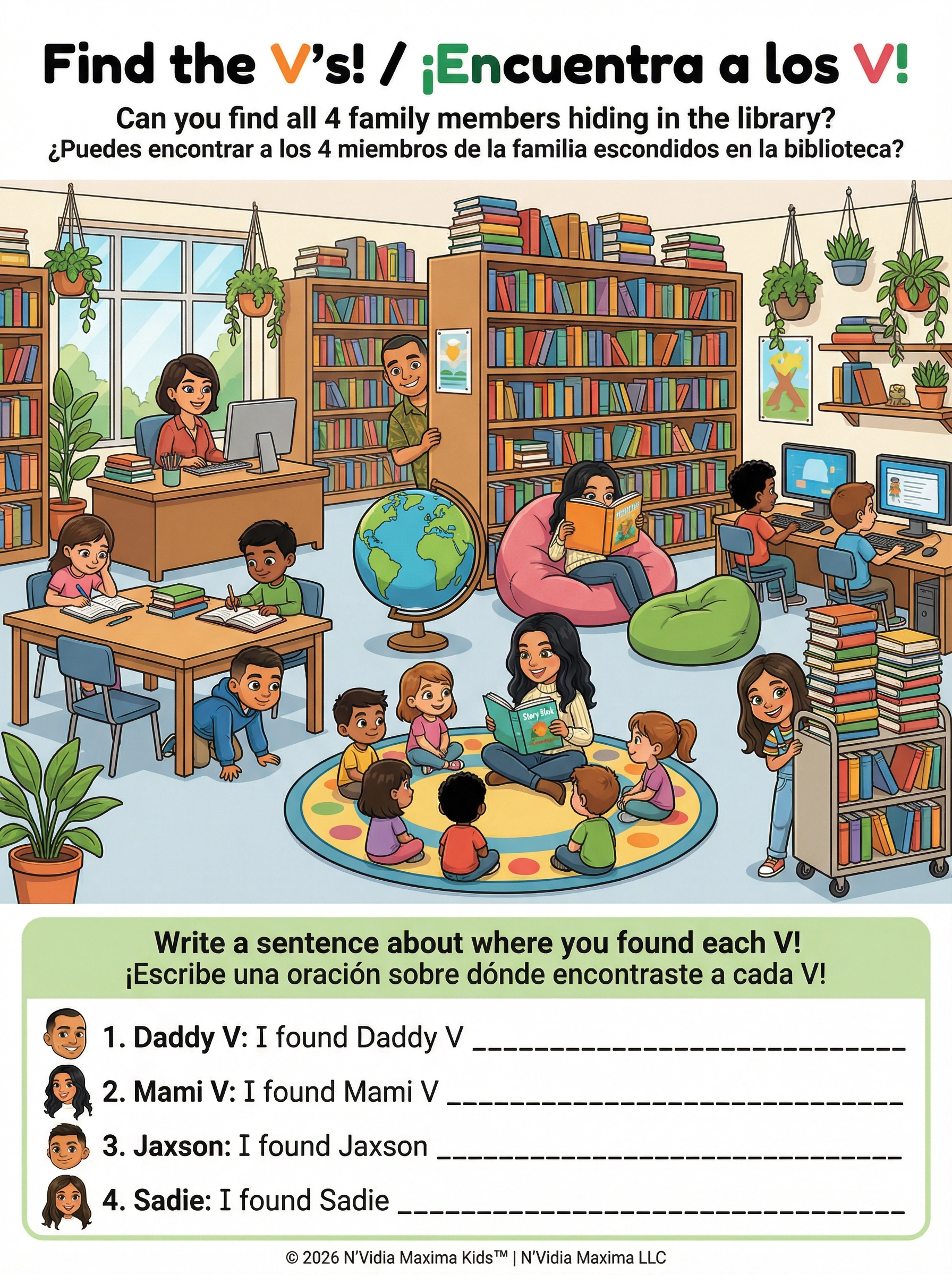 Find the V's at the Library!