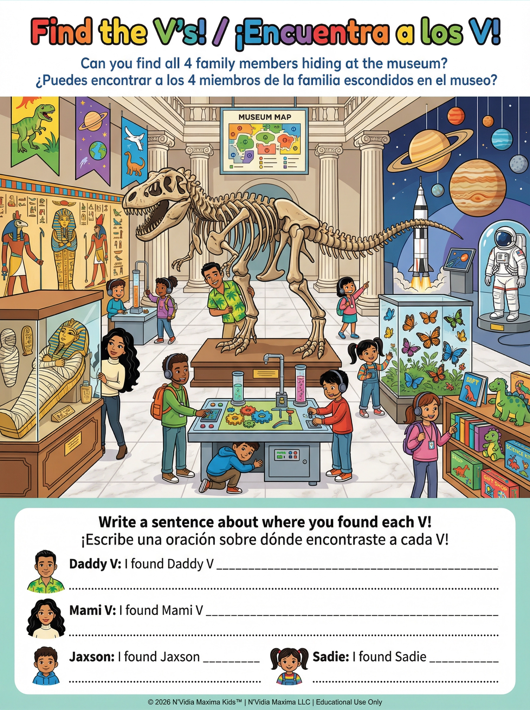 Find the V's at the Museum!