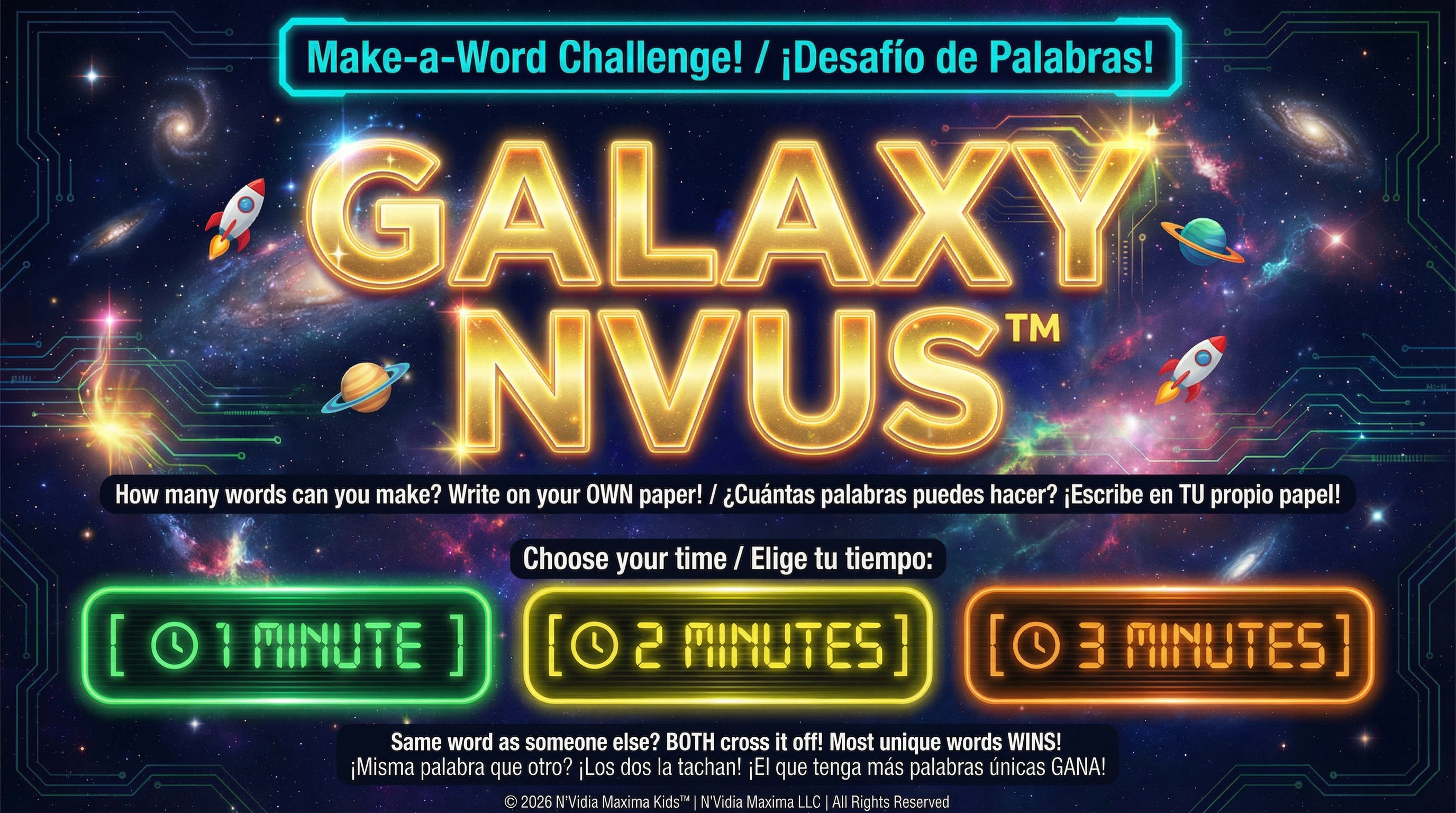Make-a-Word Challenge: Galaxy NVUS™