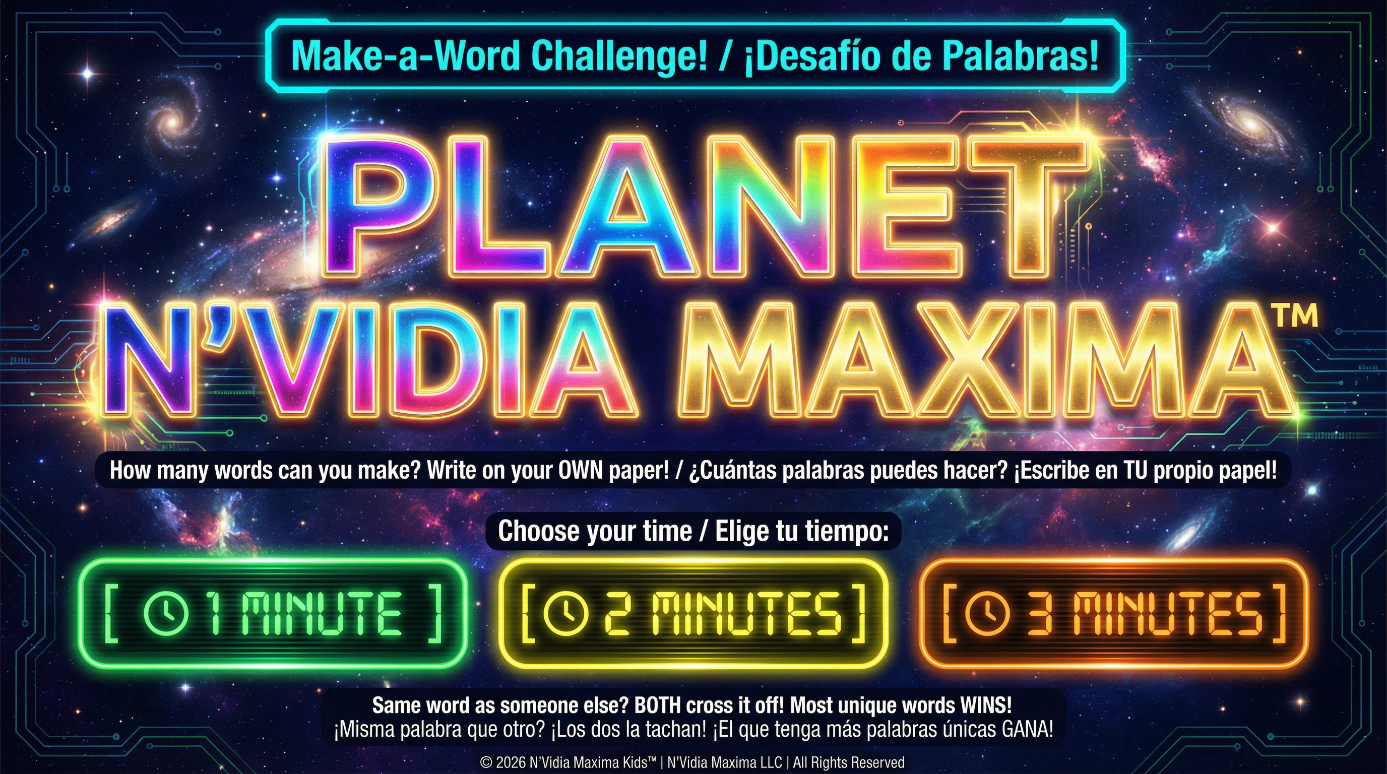 Make-a-Word Challenge: Planet N'Vidia Maxima™