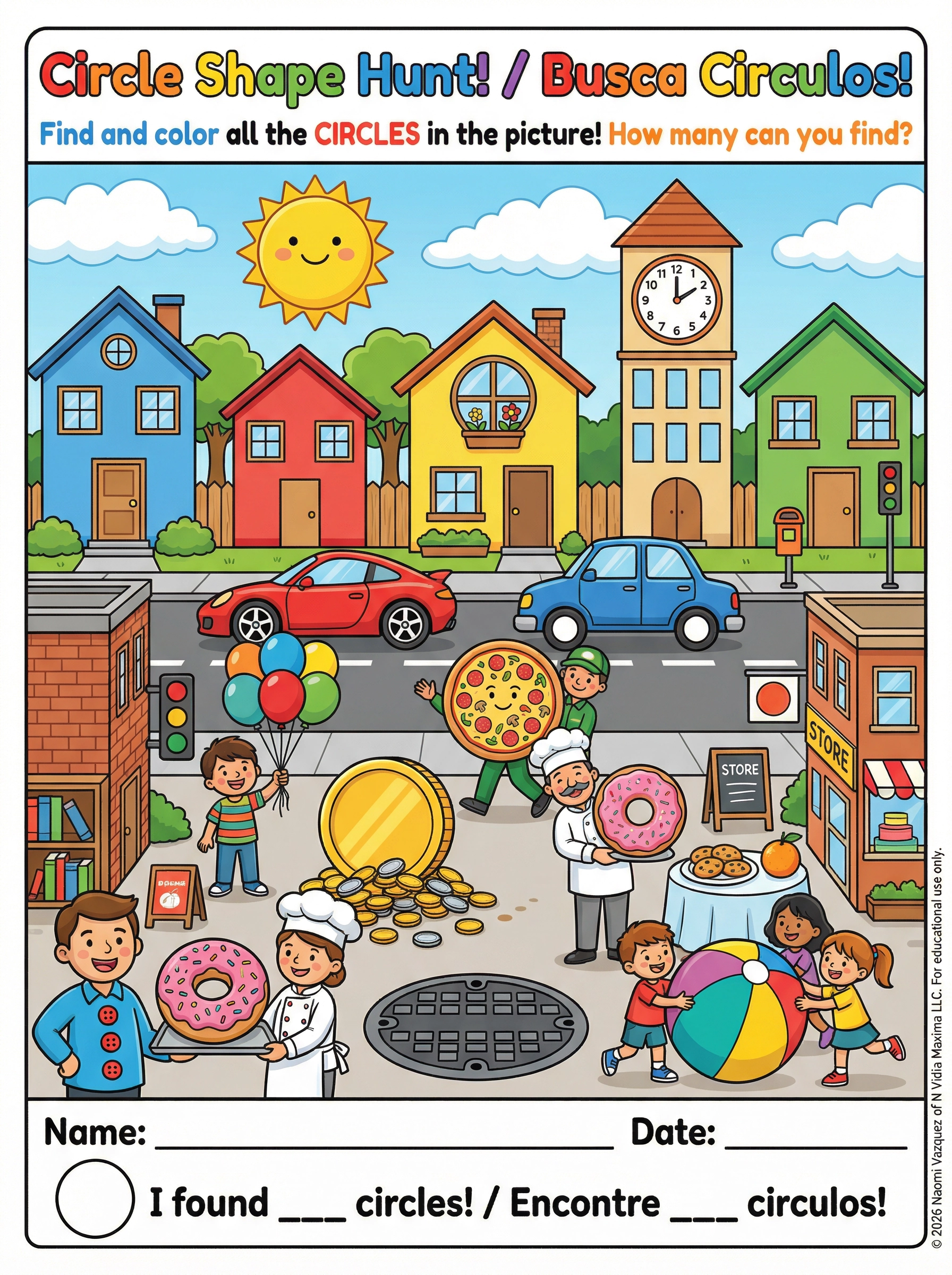 Circle Shape Hunt! / Busca Círculos!