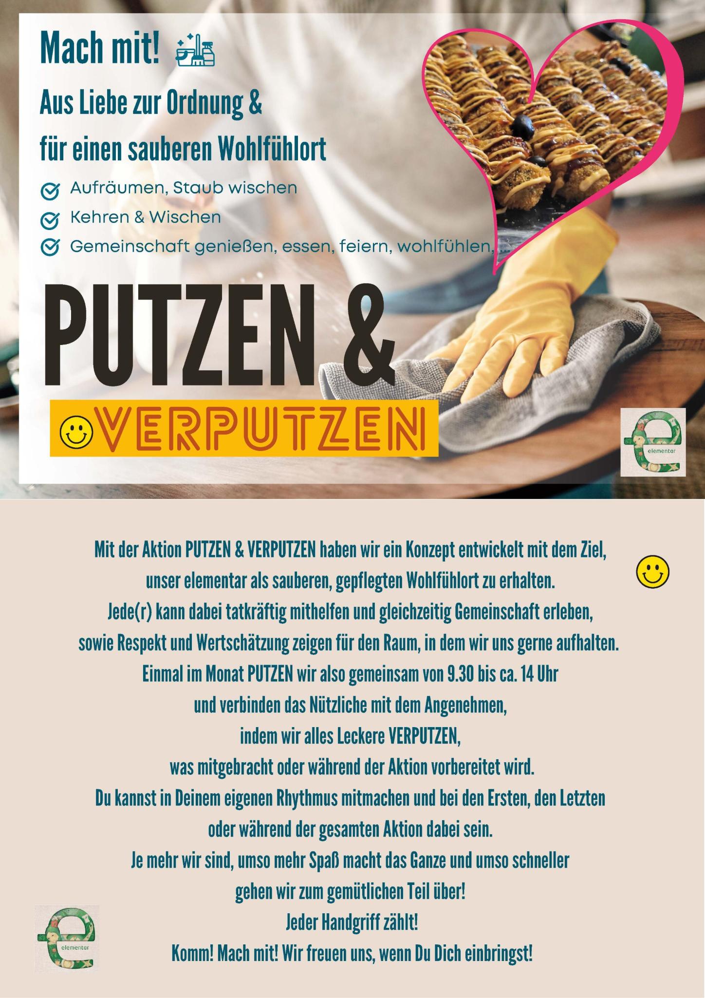 Putzaktion im Elementar 