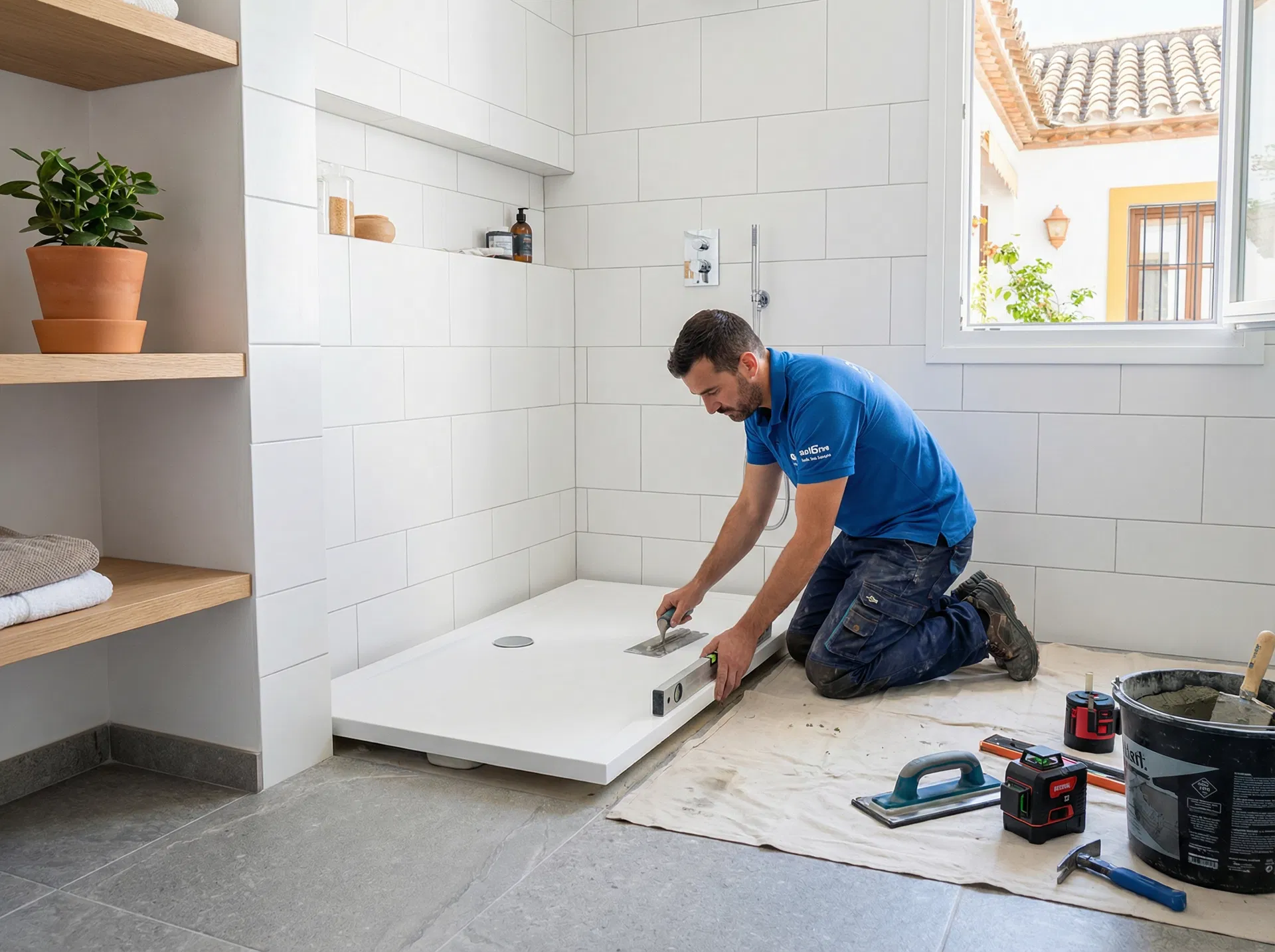 Cambio de platos de ducha