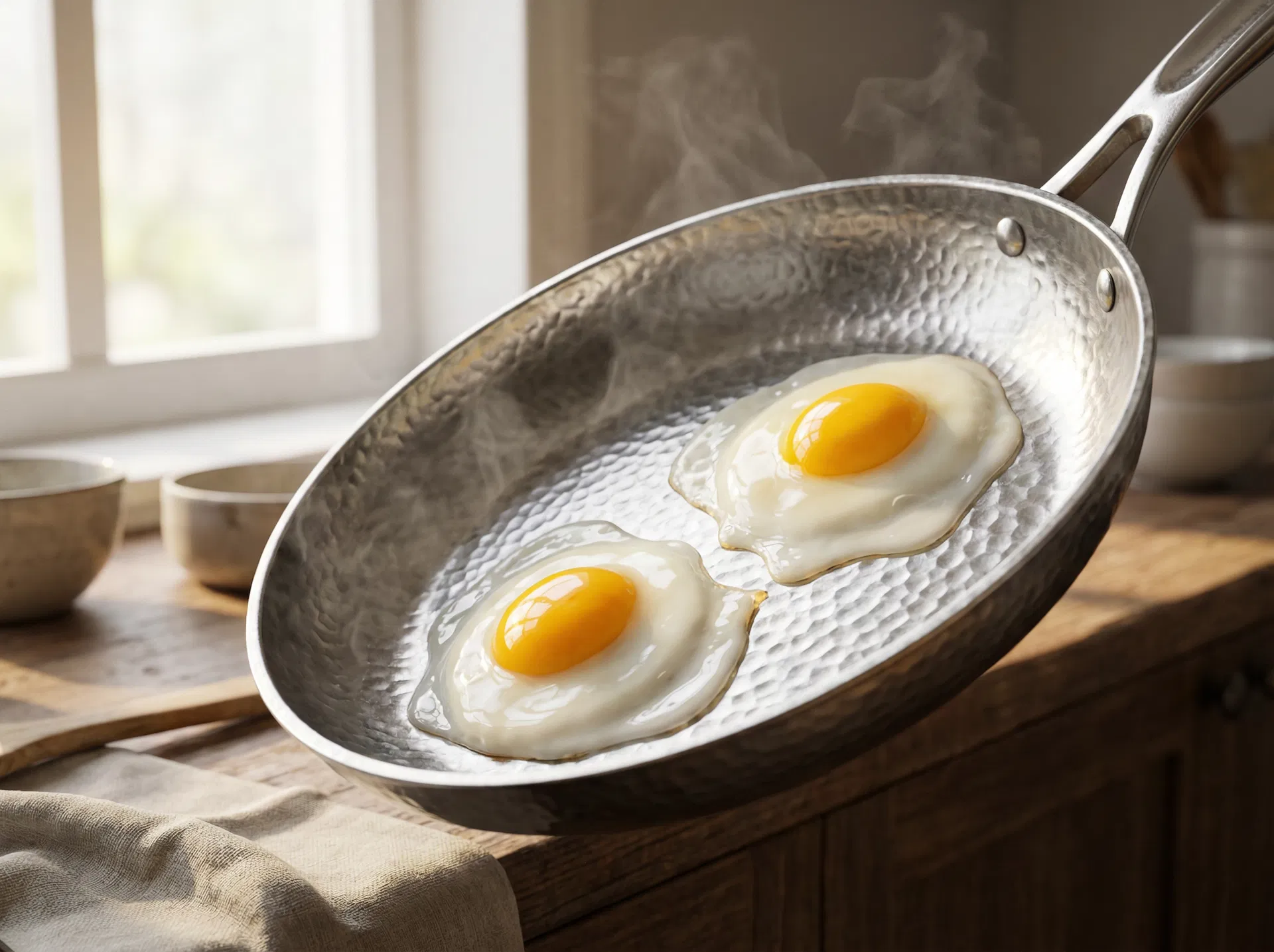 Eggs sliding off TitanCore pan