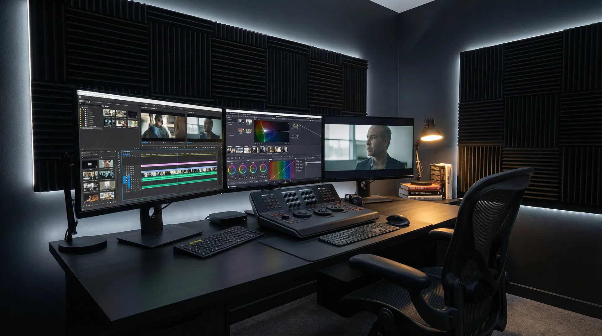 Ilha de edição de vídeo profissional