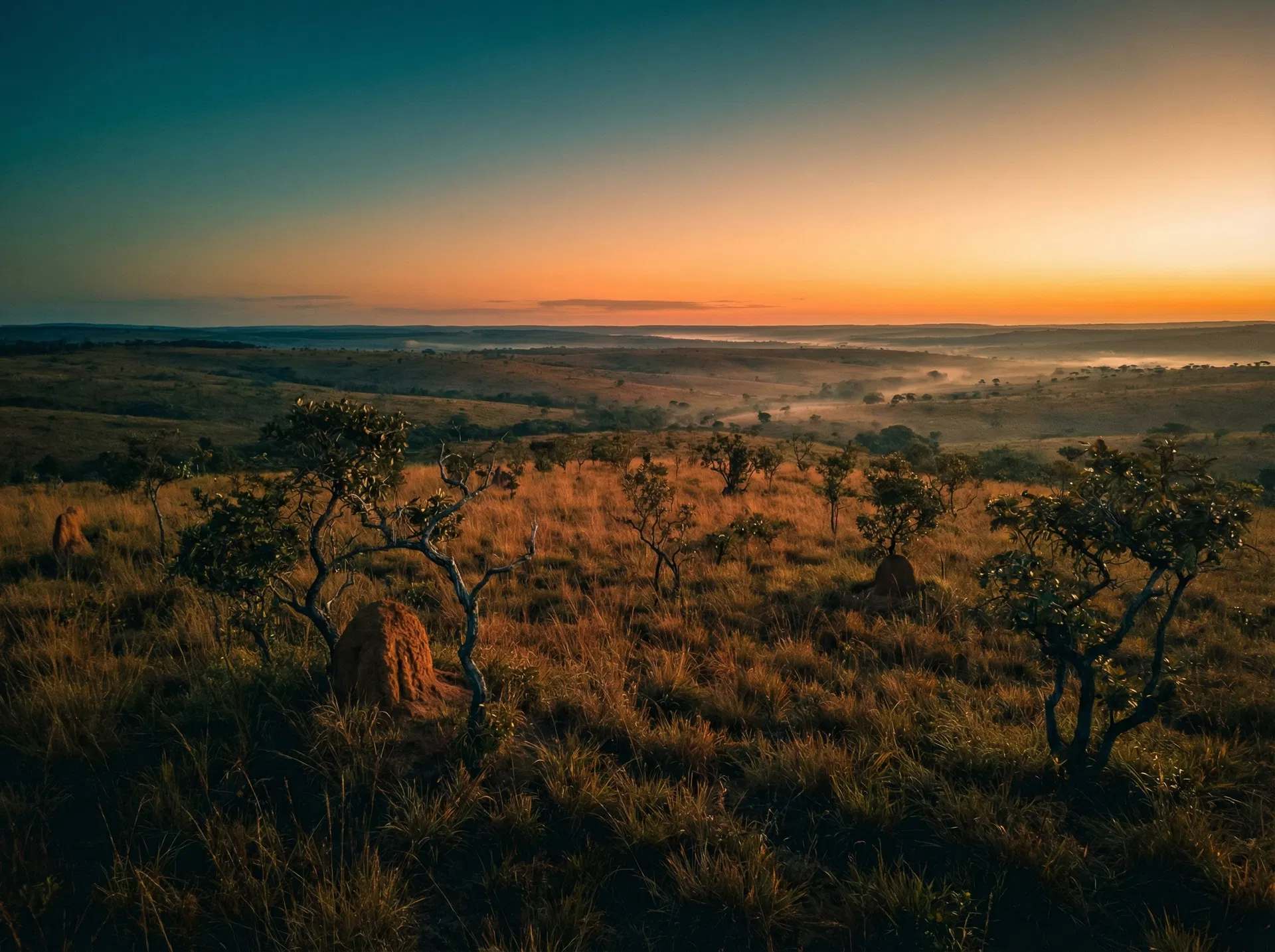 Cerrado ao amanhecer — representando a ação de Antecipar