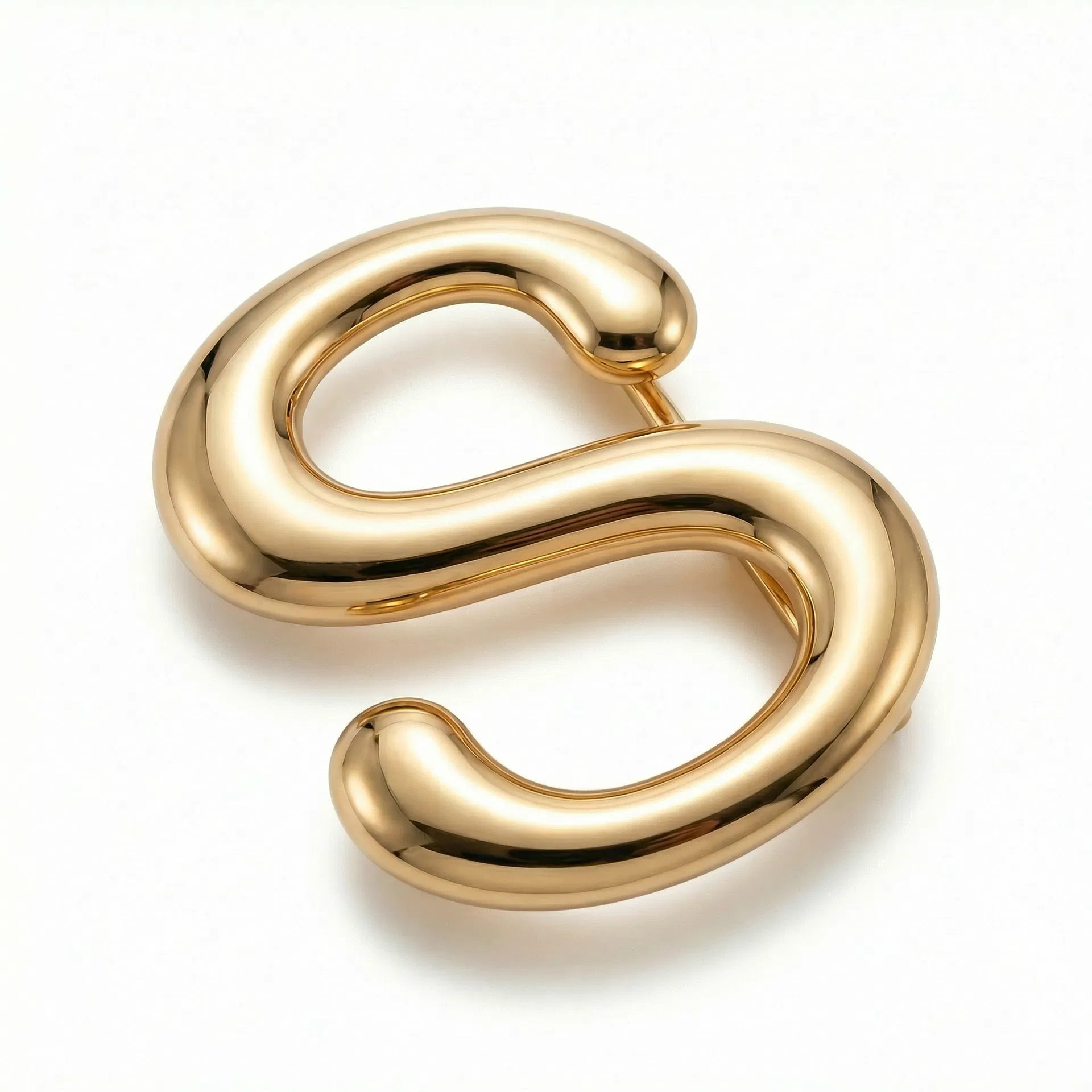 Mini S Buckle — 18K Gold-Plated