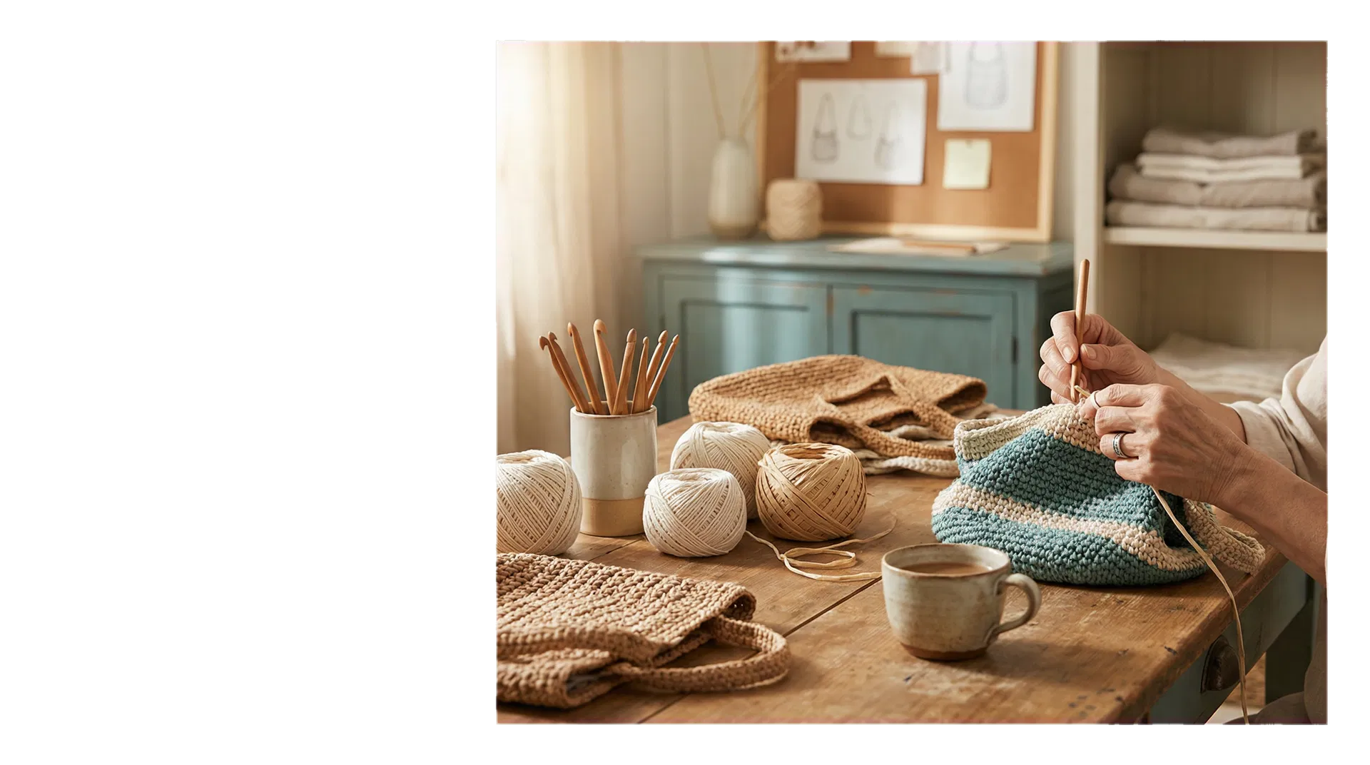 織晴天手作教室與編織作品主視覺