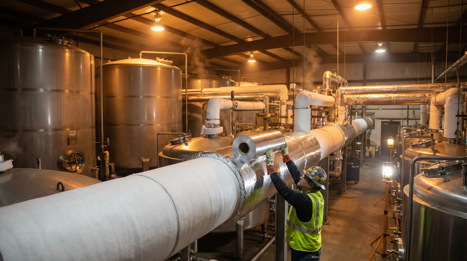 GISCO Corp industrial insulation work at a Kentucky distillery facility