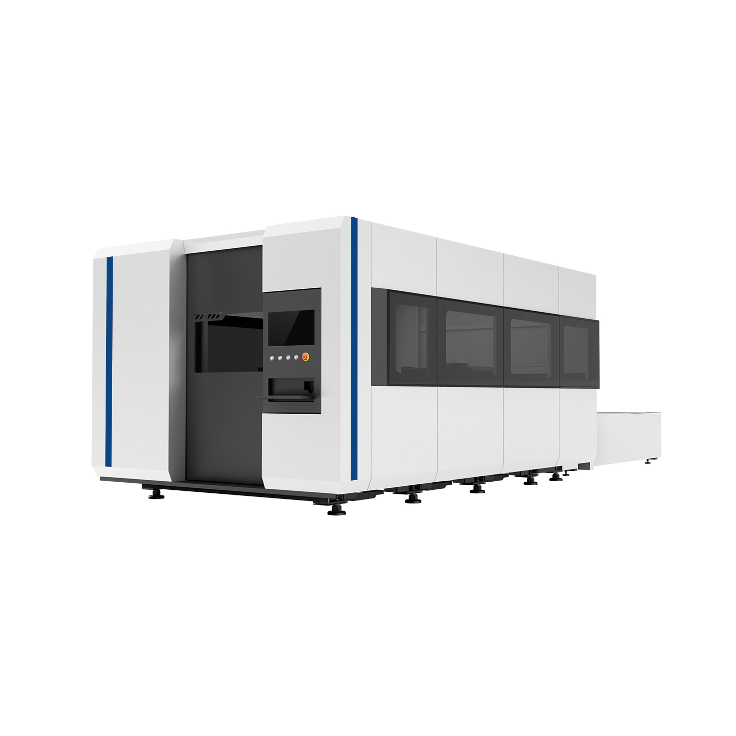H3015DS Dual Exchange Wortable Fiber Laser Cutting Machine machine view