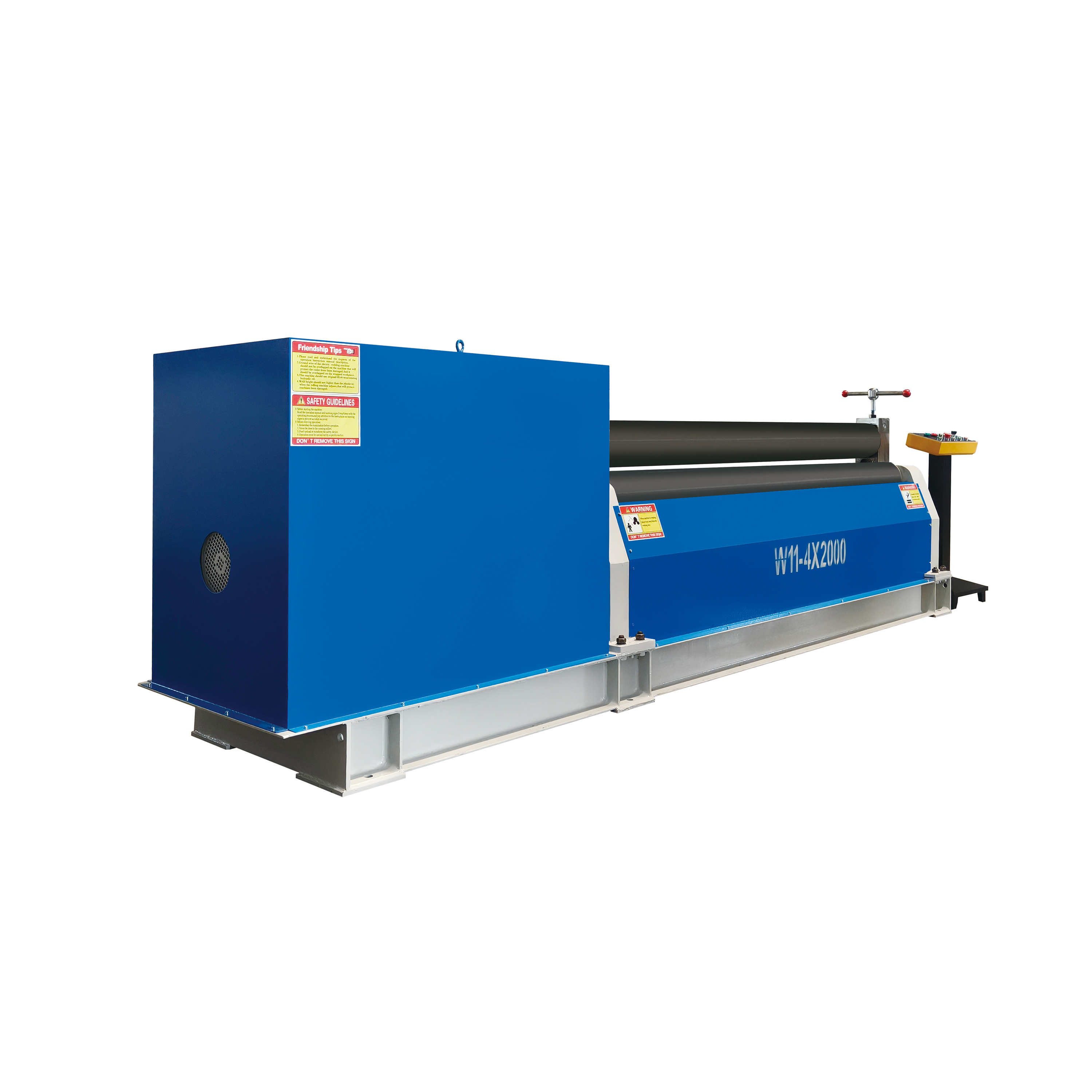 W11-4x2000 Three Rolls Pyramid Plate Rolling Machine image 2