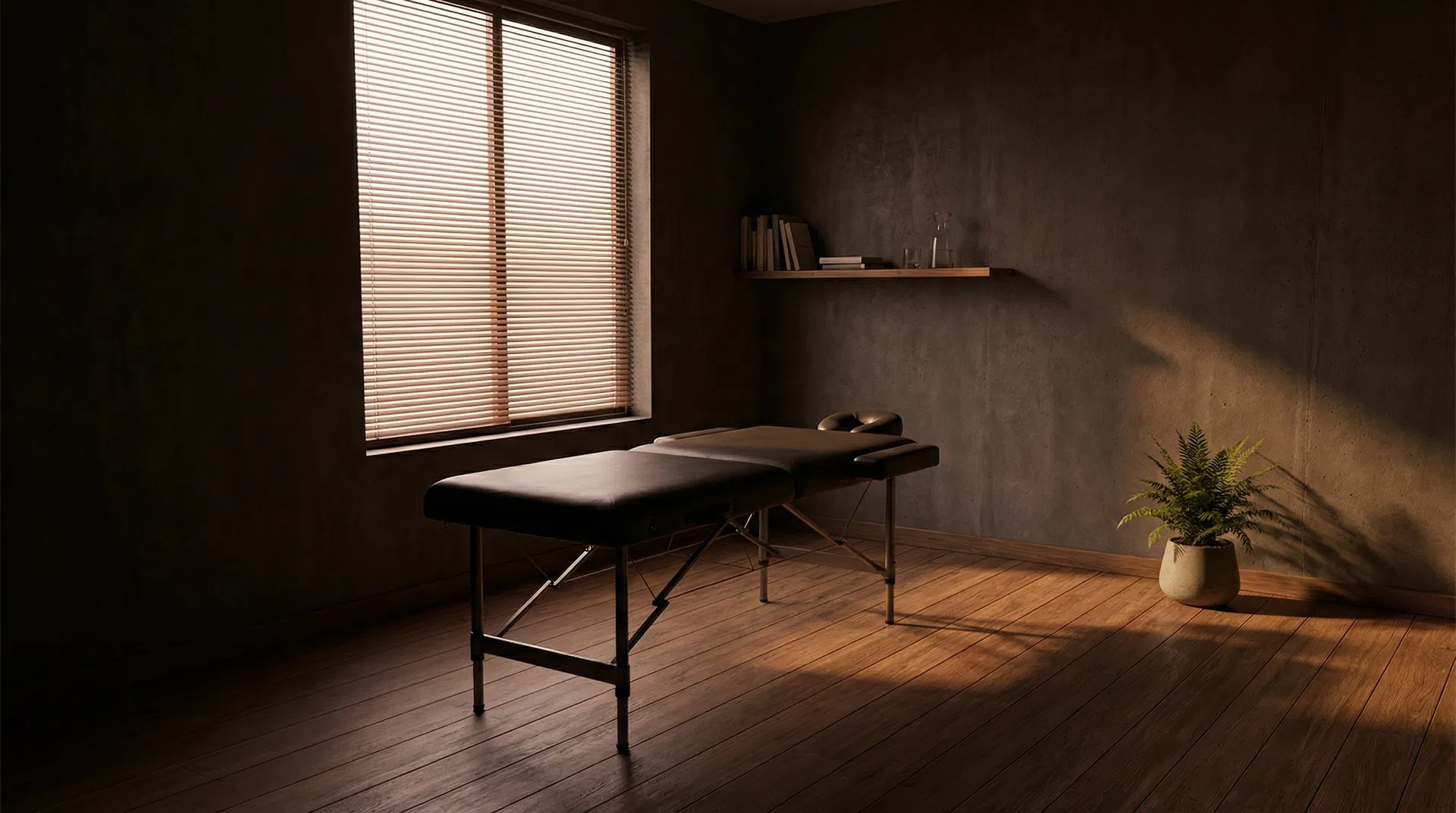 Behandlungsraum der Kraftwerk Osteopathie Greven – Entspannte Atmosphäre für Ihre Therapie