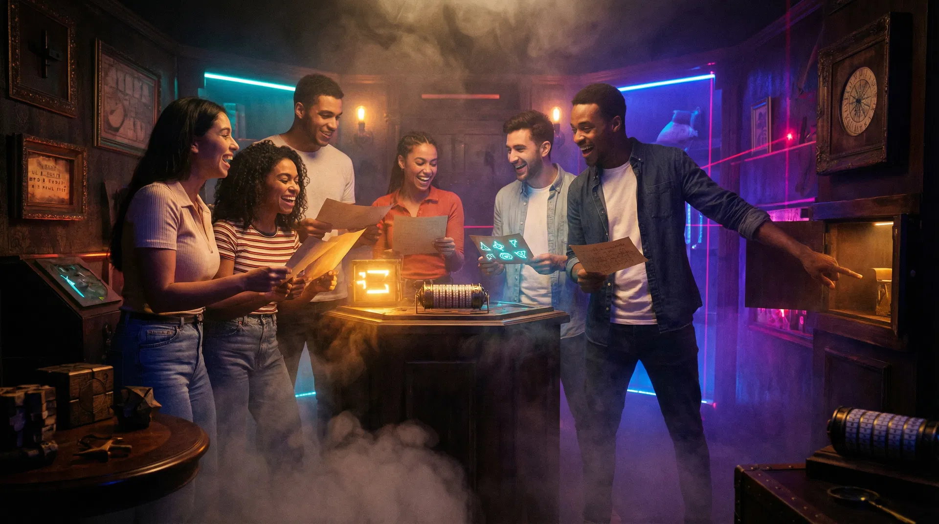 Immersive group dining experience