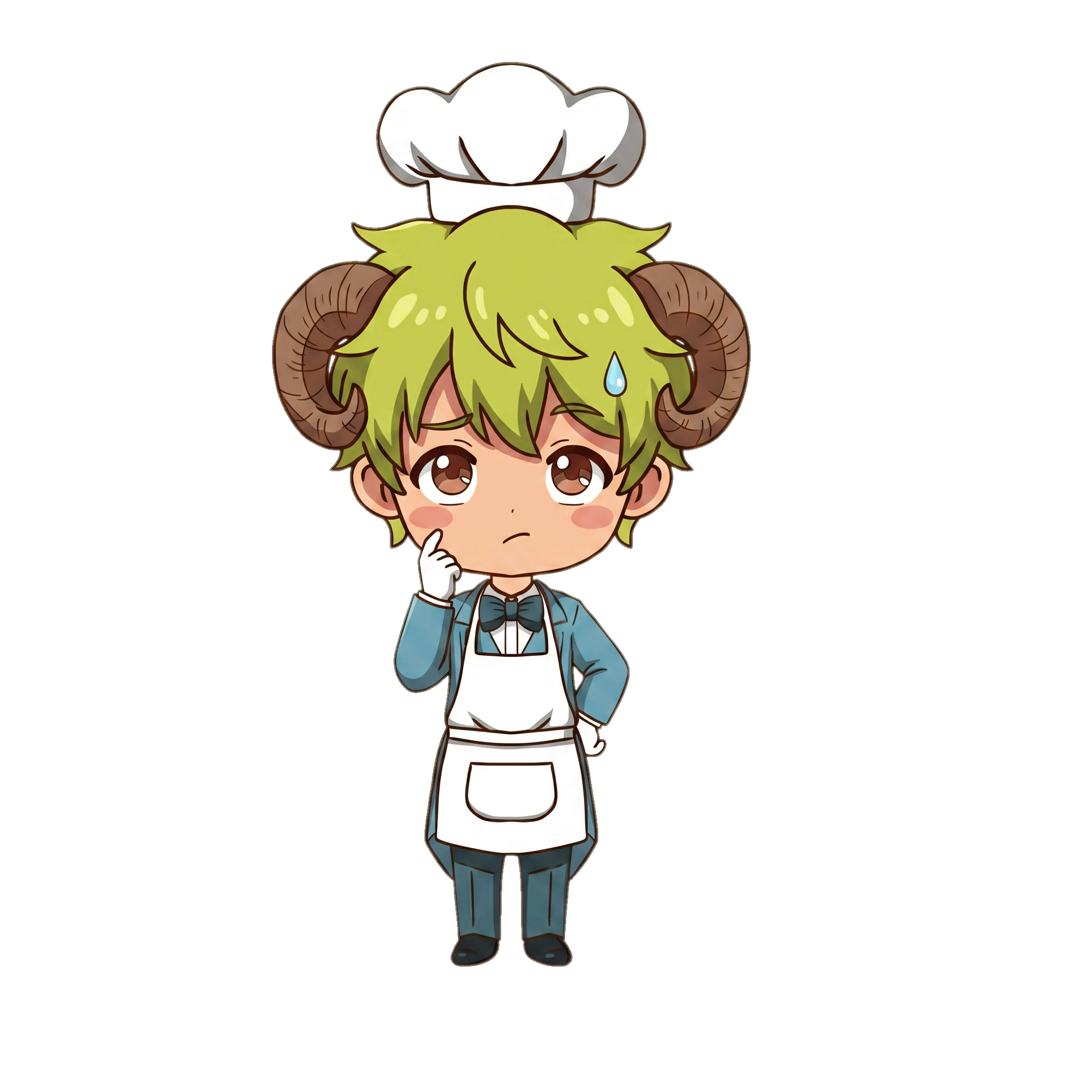 悩むキャラクター