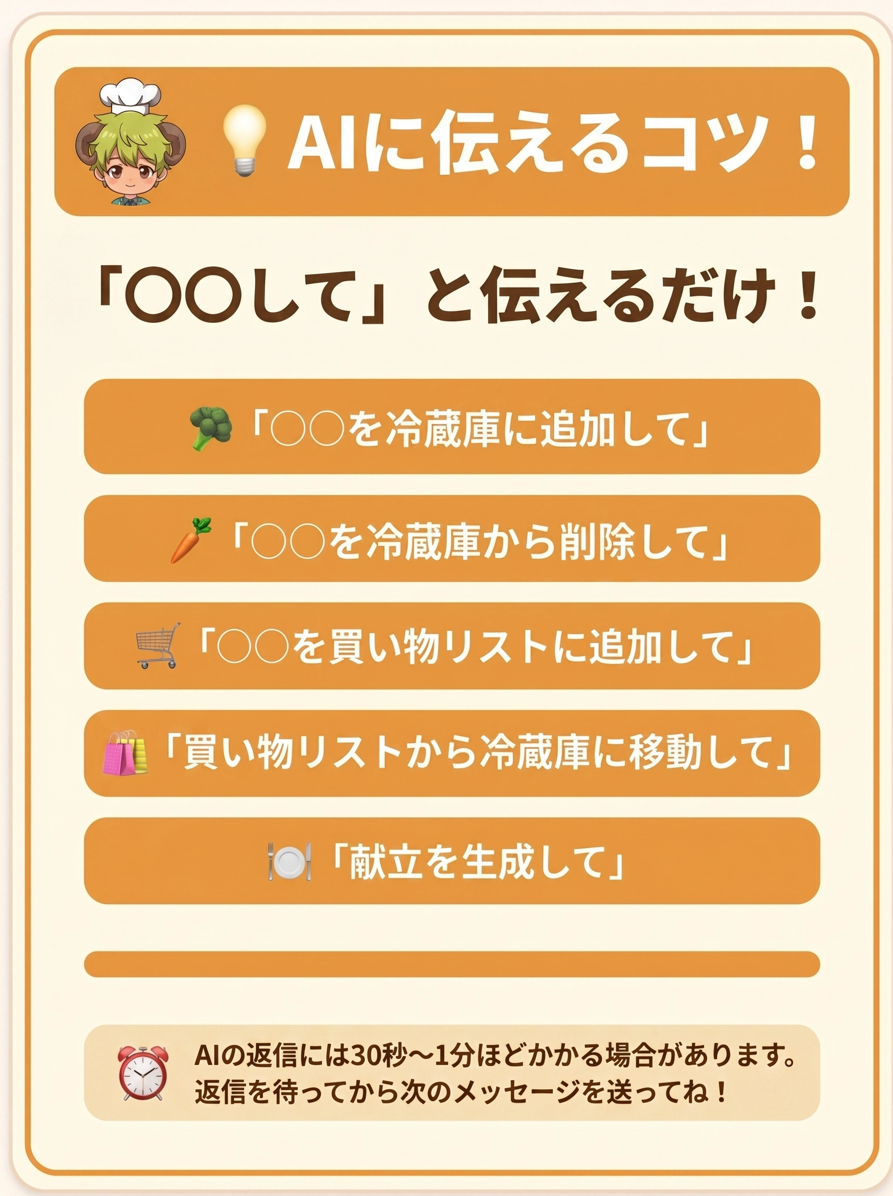 AIに伝えるコツ