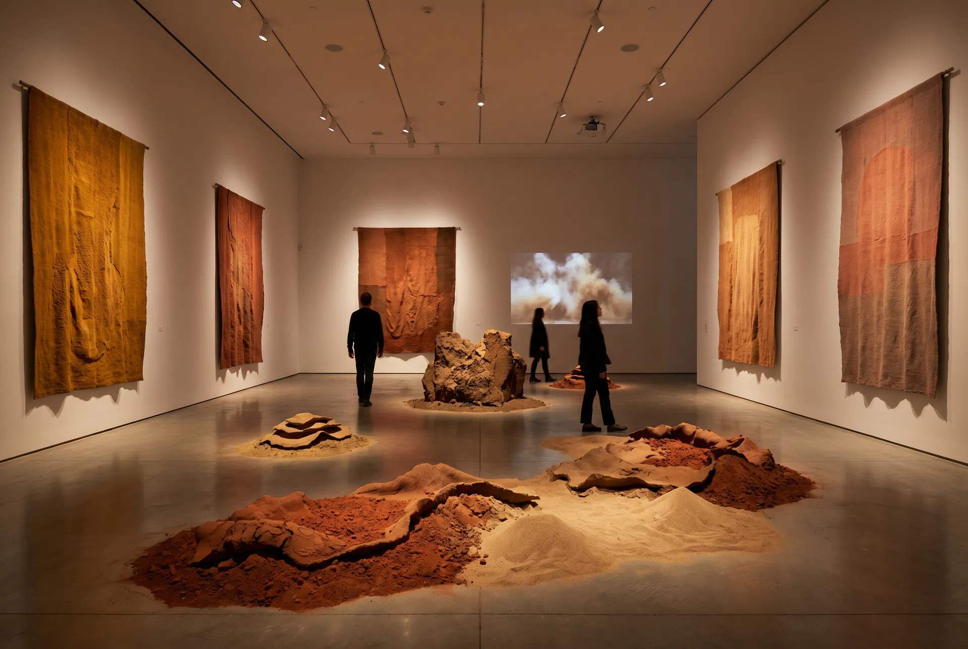 Marole exhibition — earth and soil artworks