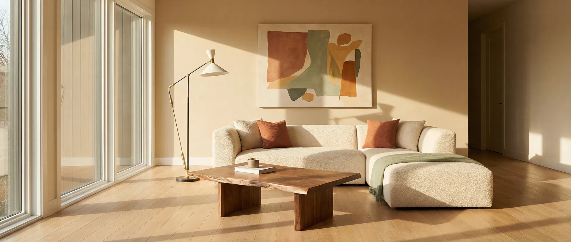 Modern living room with Larkfield furniture