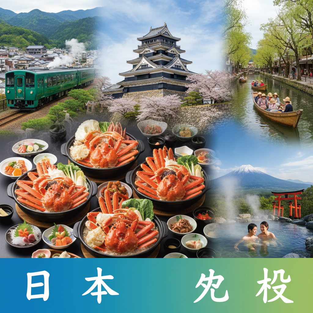 九州旅遊|保住四晚飯店|由布院之森,熊本城,柳川遊船,三⼤蟹鍋物吃到飽.雙溫泉