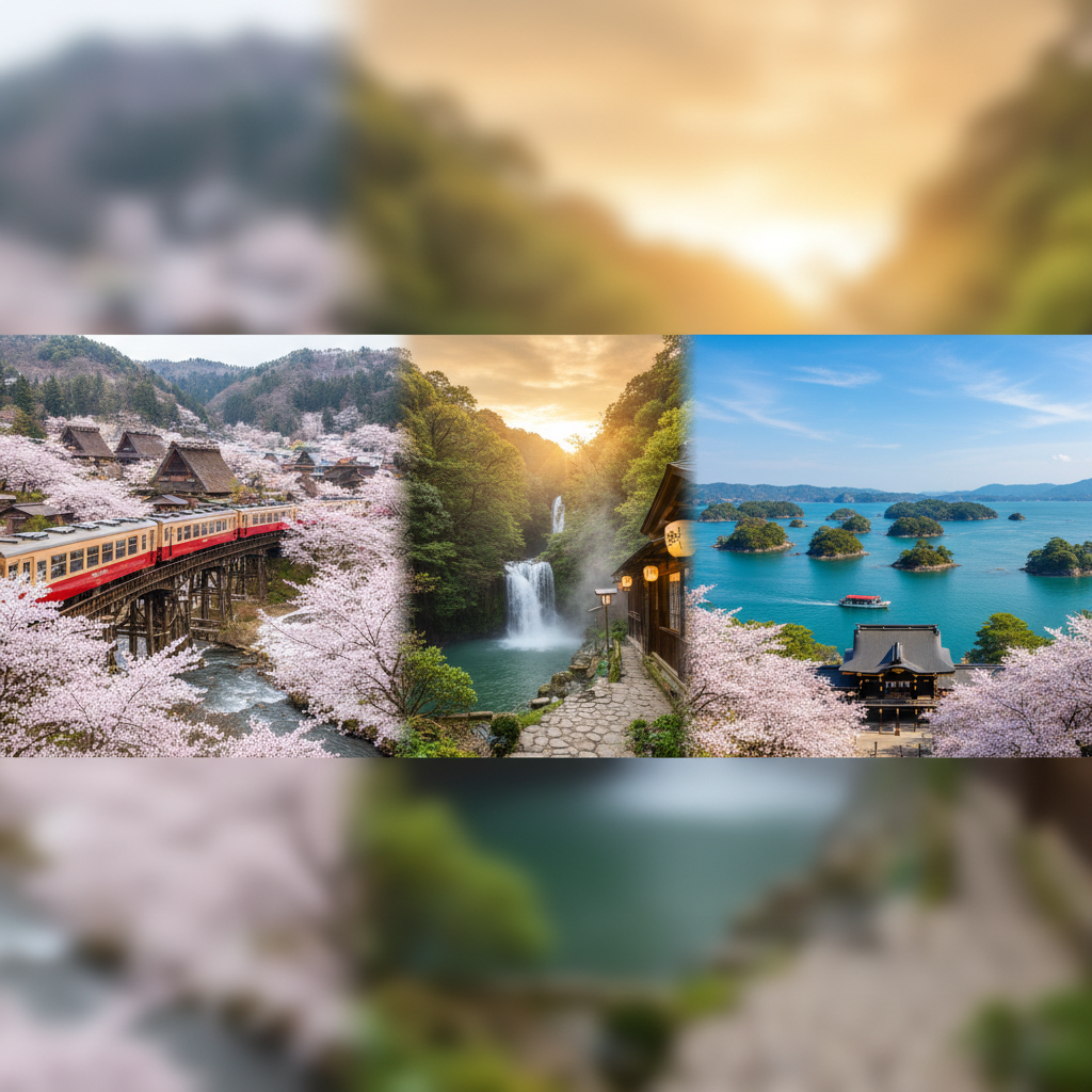 春暖花現日本東北浪漫銀山會津鐵道雙溫泉超值五日【郡山包機．週五出發】