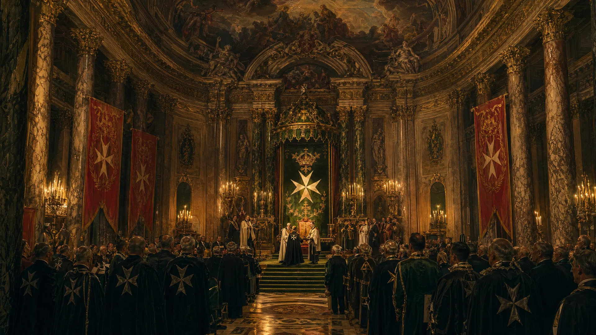 Knighthood ceremony at the Order of Saint Lazarus in Rome