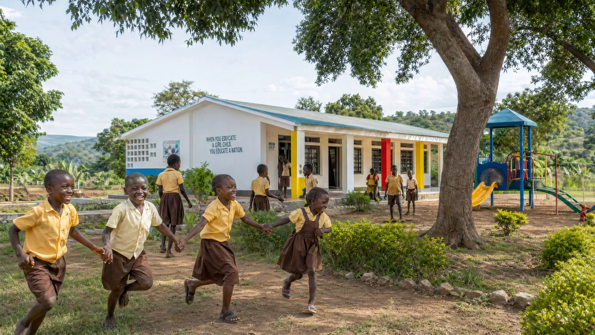 Community school built through philanthropic initiatives