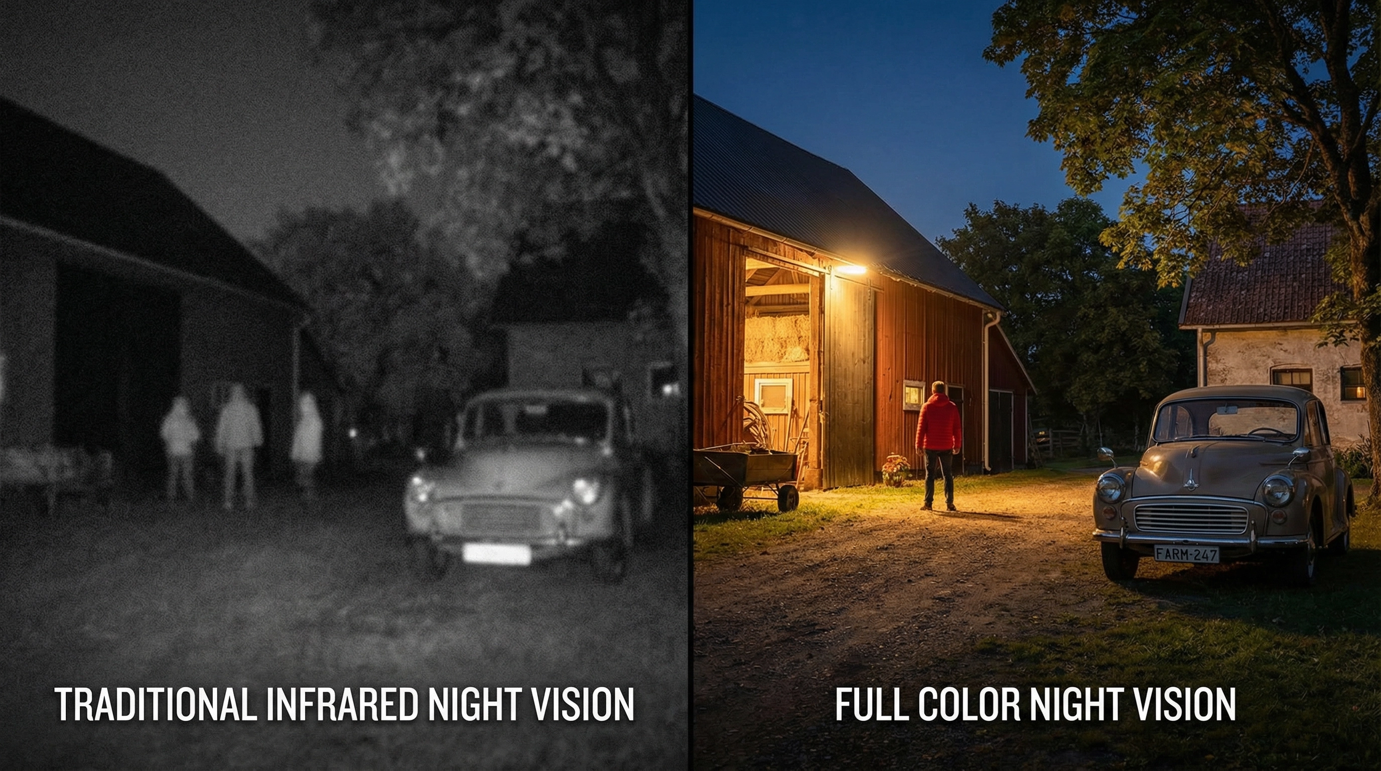 Full Color Night Vision — de ce camerele color noaptea sunt superioare celor cu infraroșu