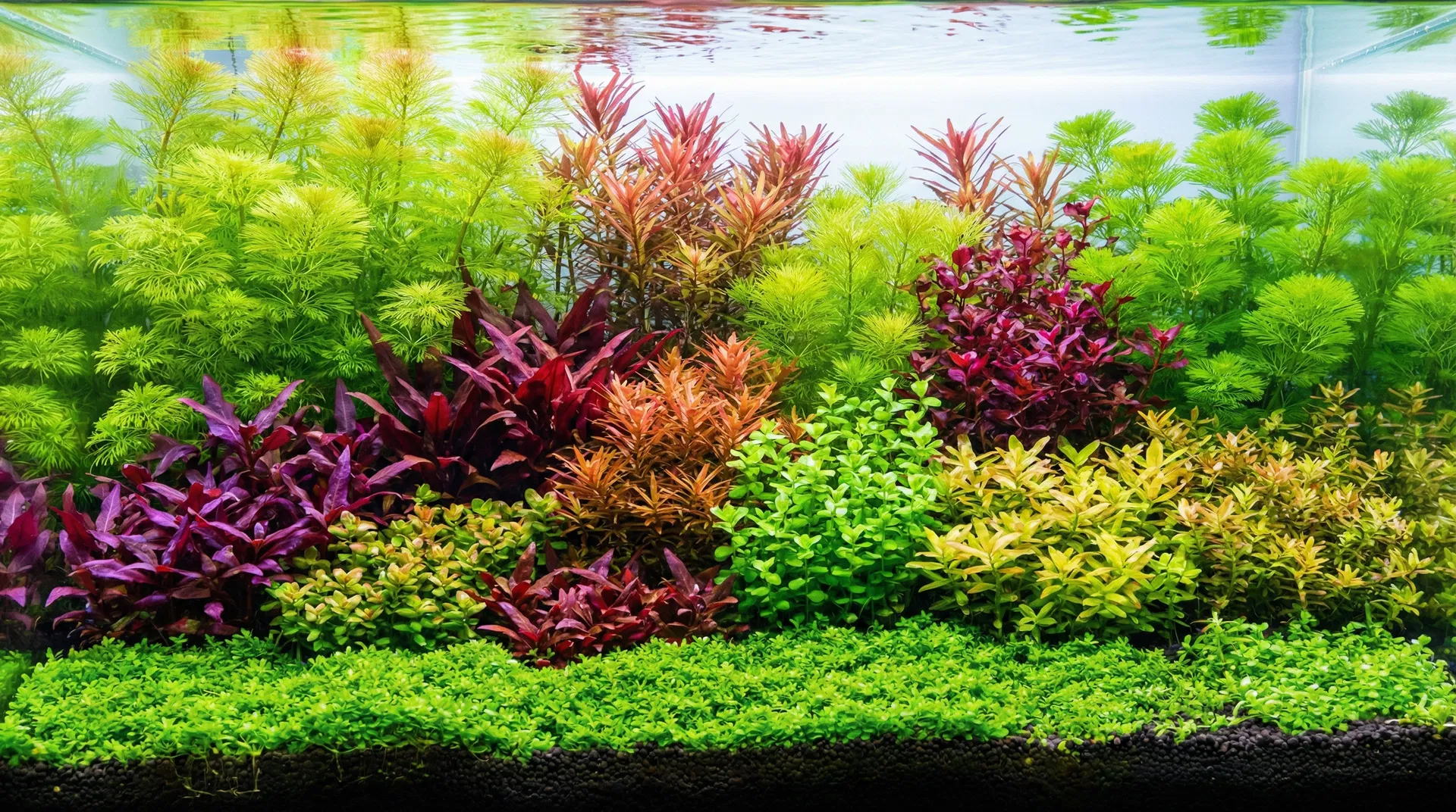 Dutch Style Aquascape – farbenprächtiger Pflanzengarten mit Rot- und Grüntönen