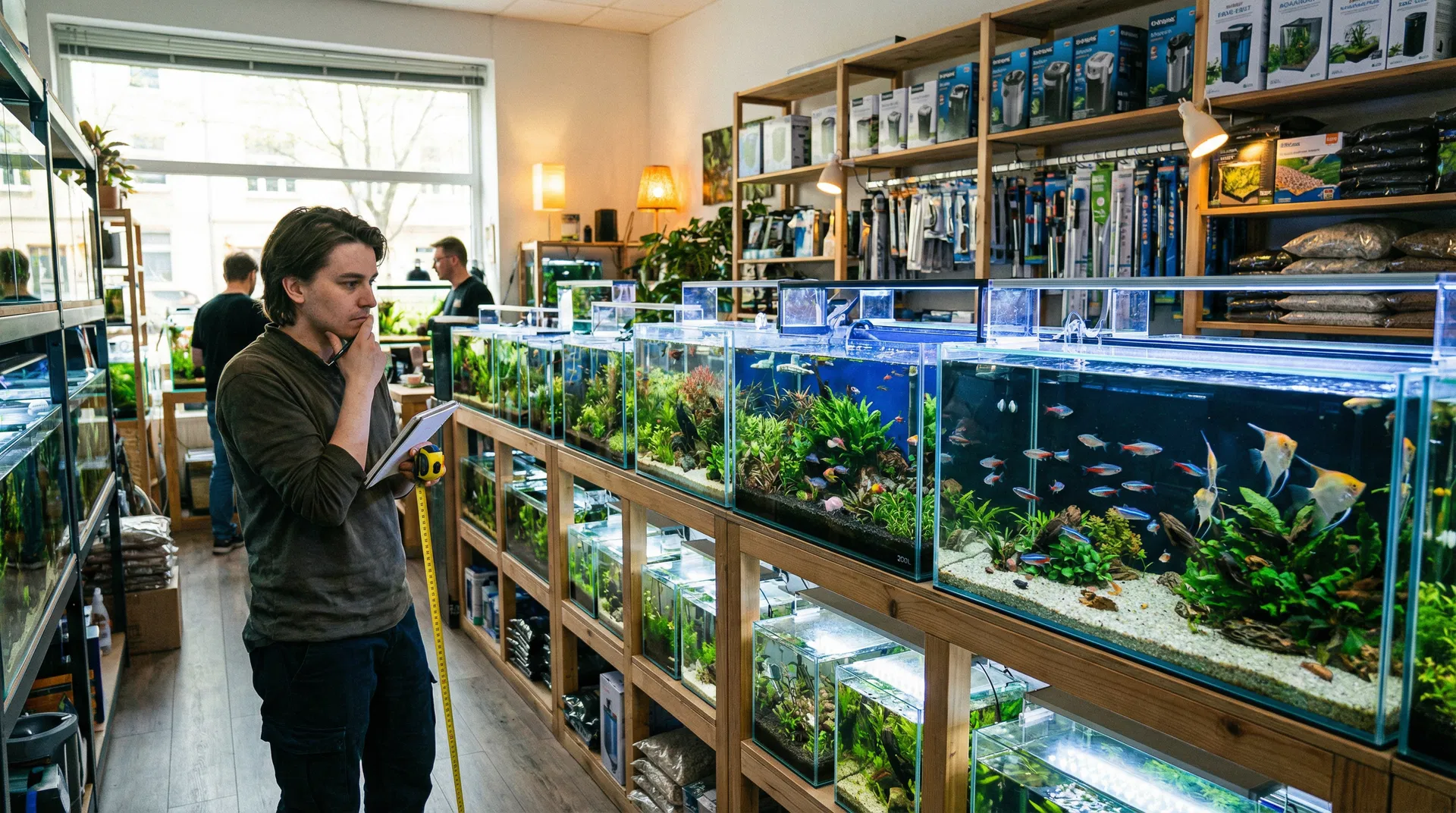 Aquarium-Planung und Kauf im Fachhandel