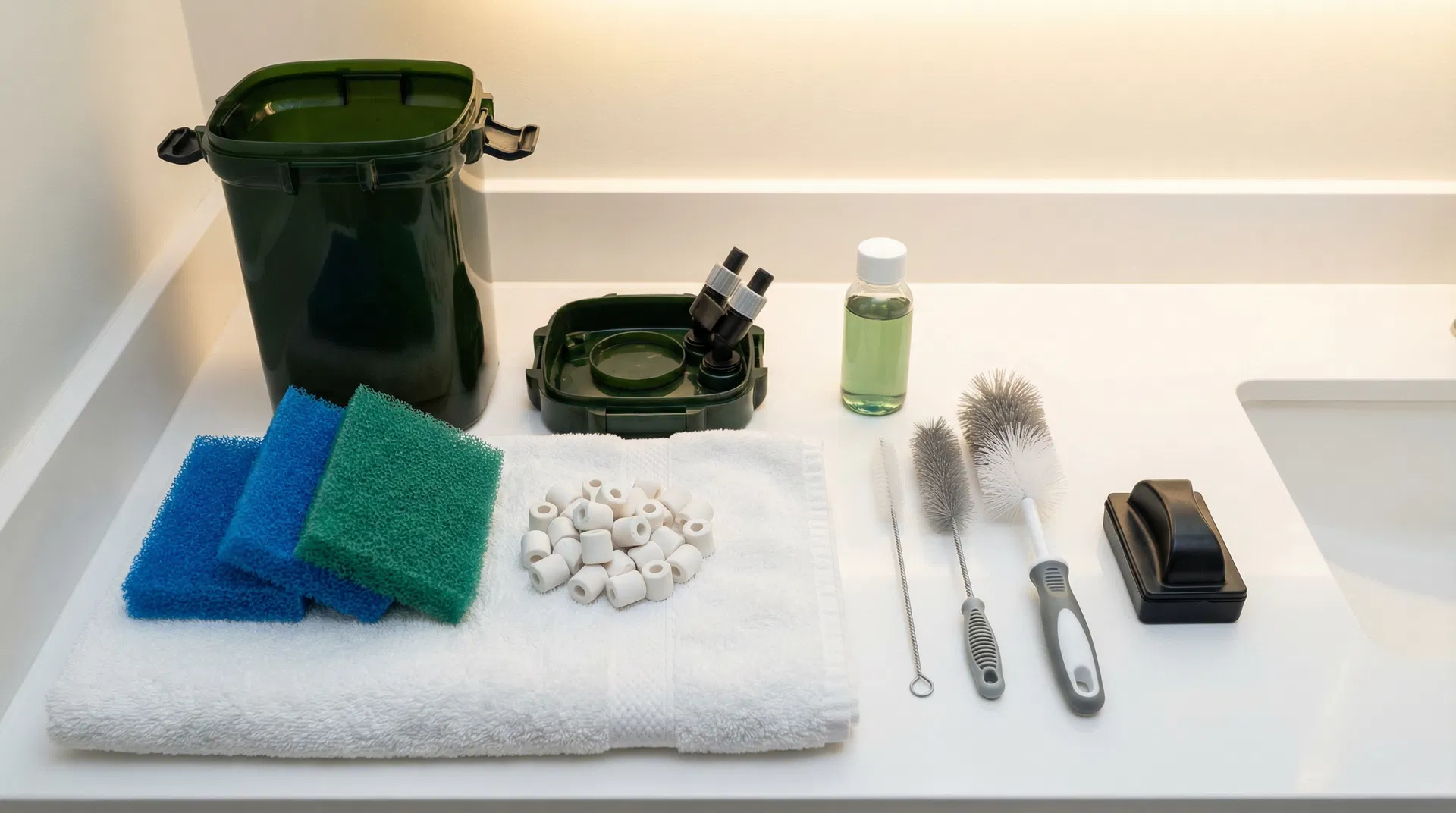 Aquarium Reinigung und Wartung – Filter, Scheiben, Bodengrund