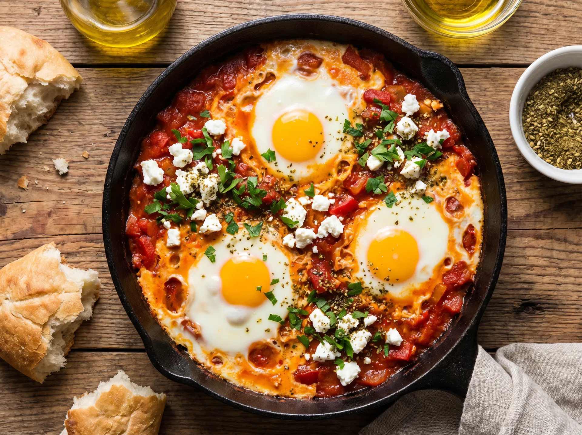 Shakshuka with Feta & Za'atar