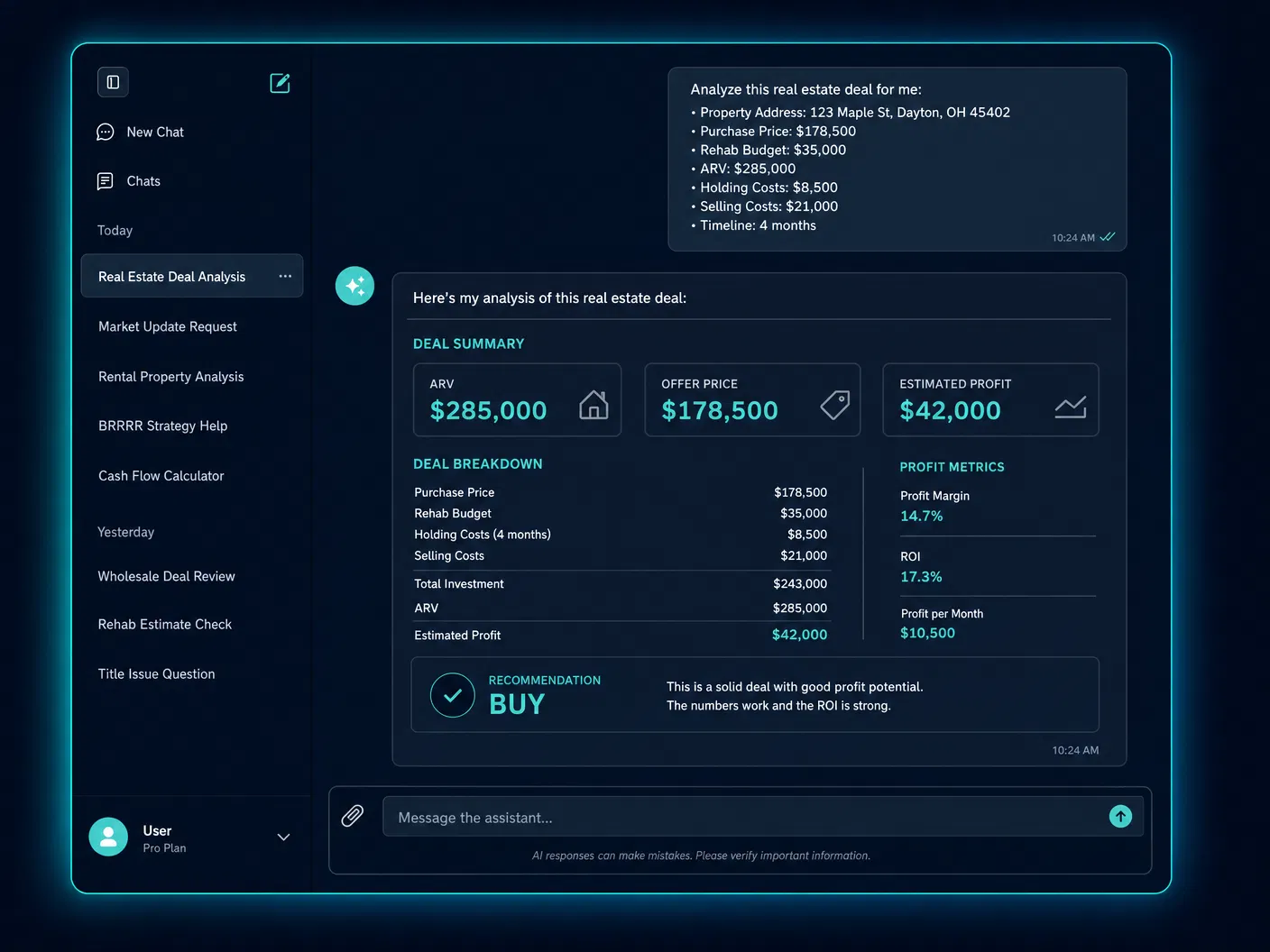 AI Deal Analysis Preview
