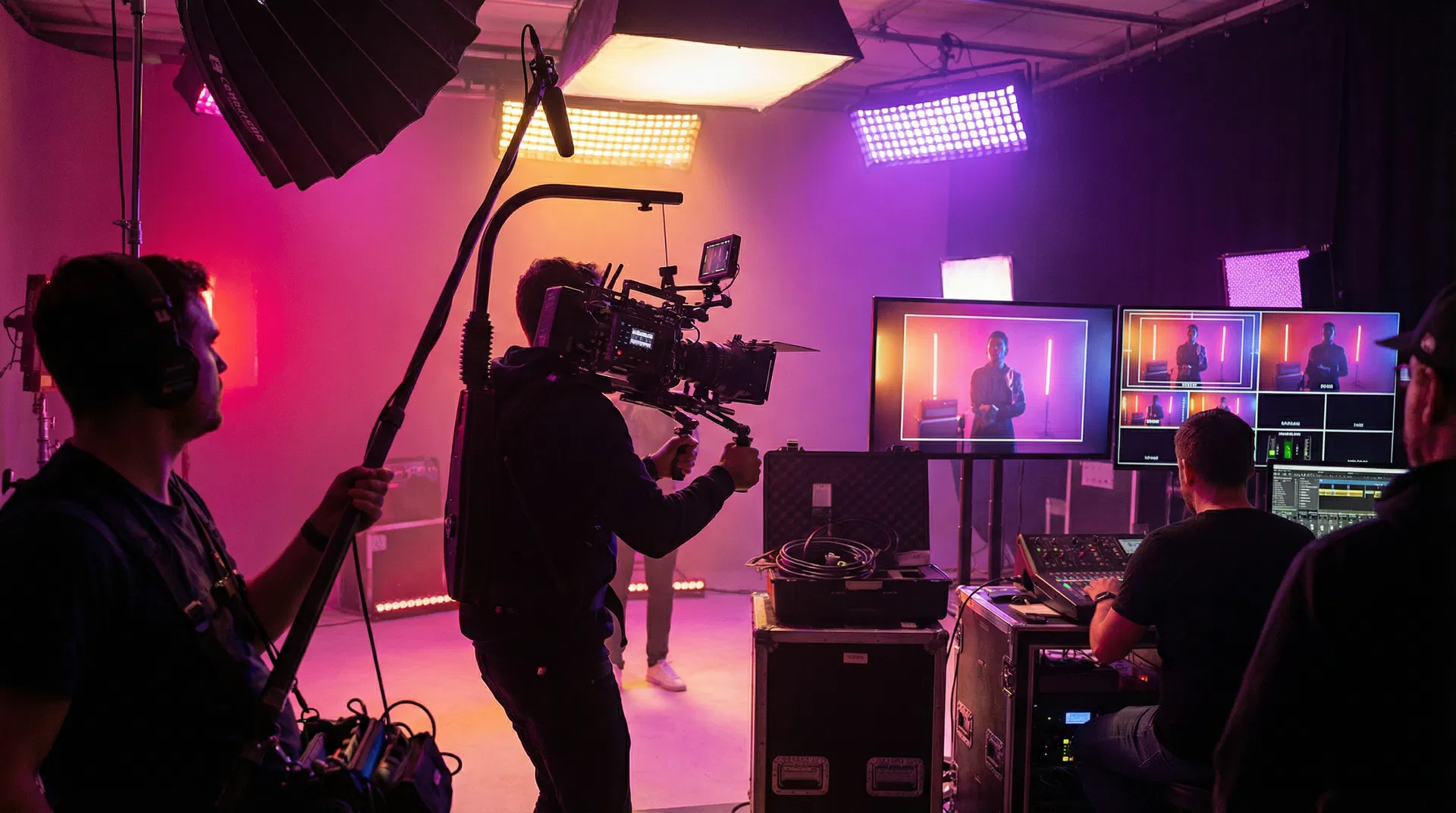 Production audiovisuelle en studio