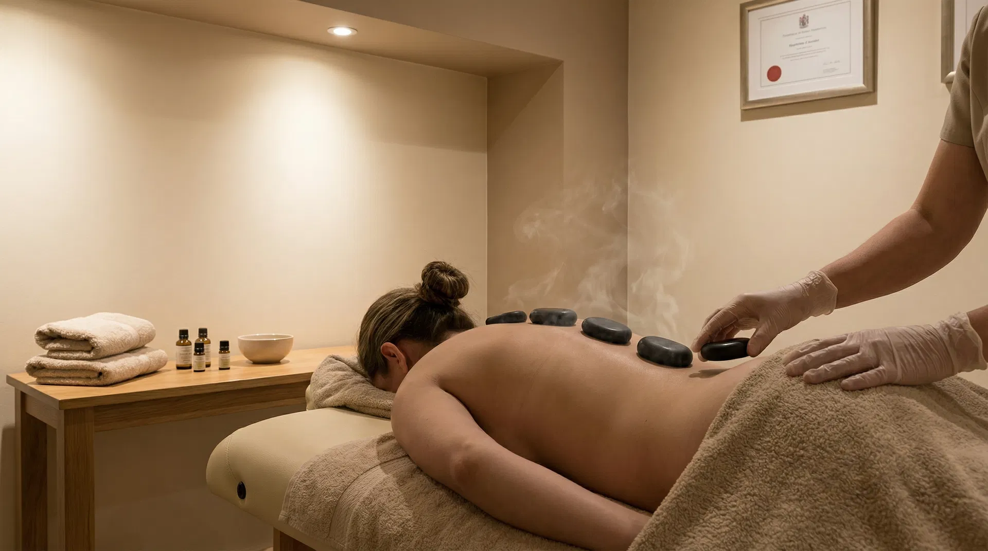 Massagem com Pedras Quentes - Dra. Júlia Badin em Chapecó