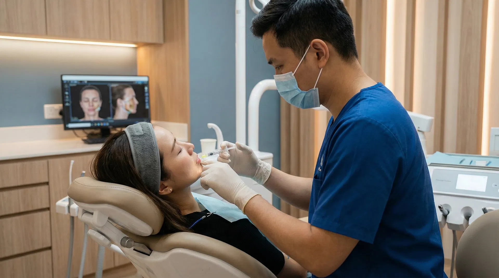 Procedimento de harmonização facial na Oris Odontologia em Araucária PR - R. Pedro Druszcz 760 Centro