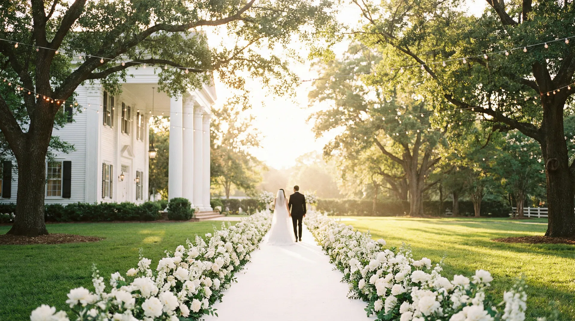 Elegant American wedding ceremony