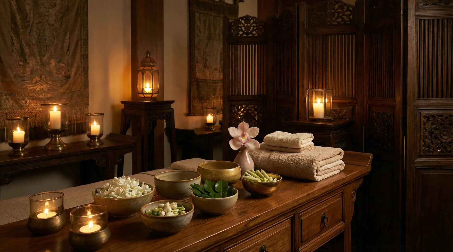 Ancient Thai spa ritual heritage