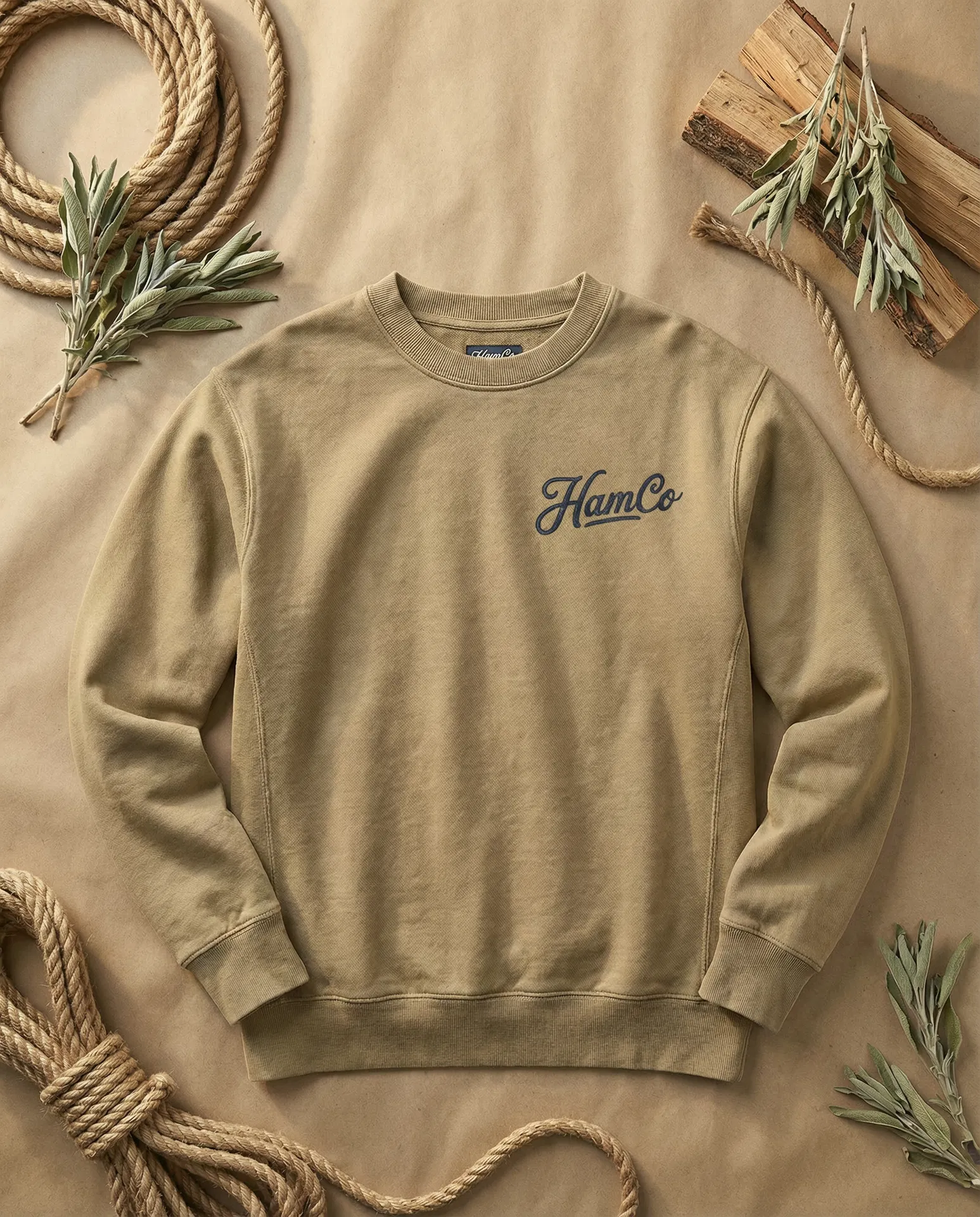 The Standard Crewneck — Desert Tan