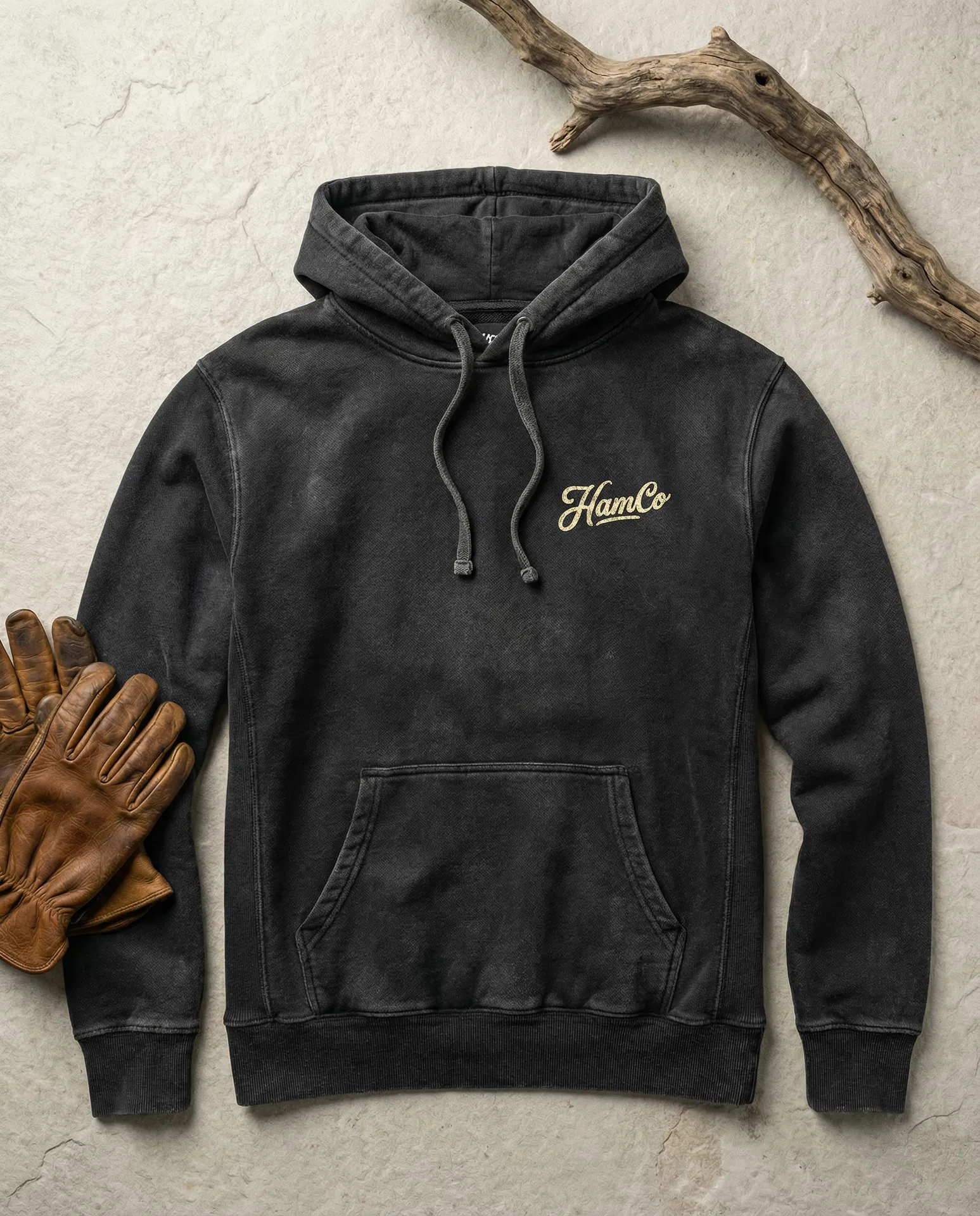 The Standard Hoodie — Faded Black