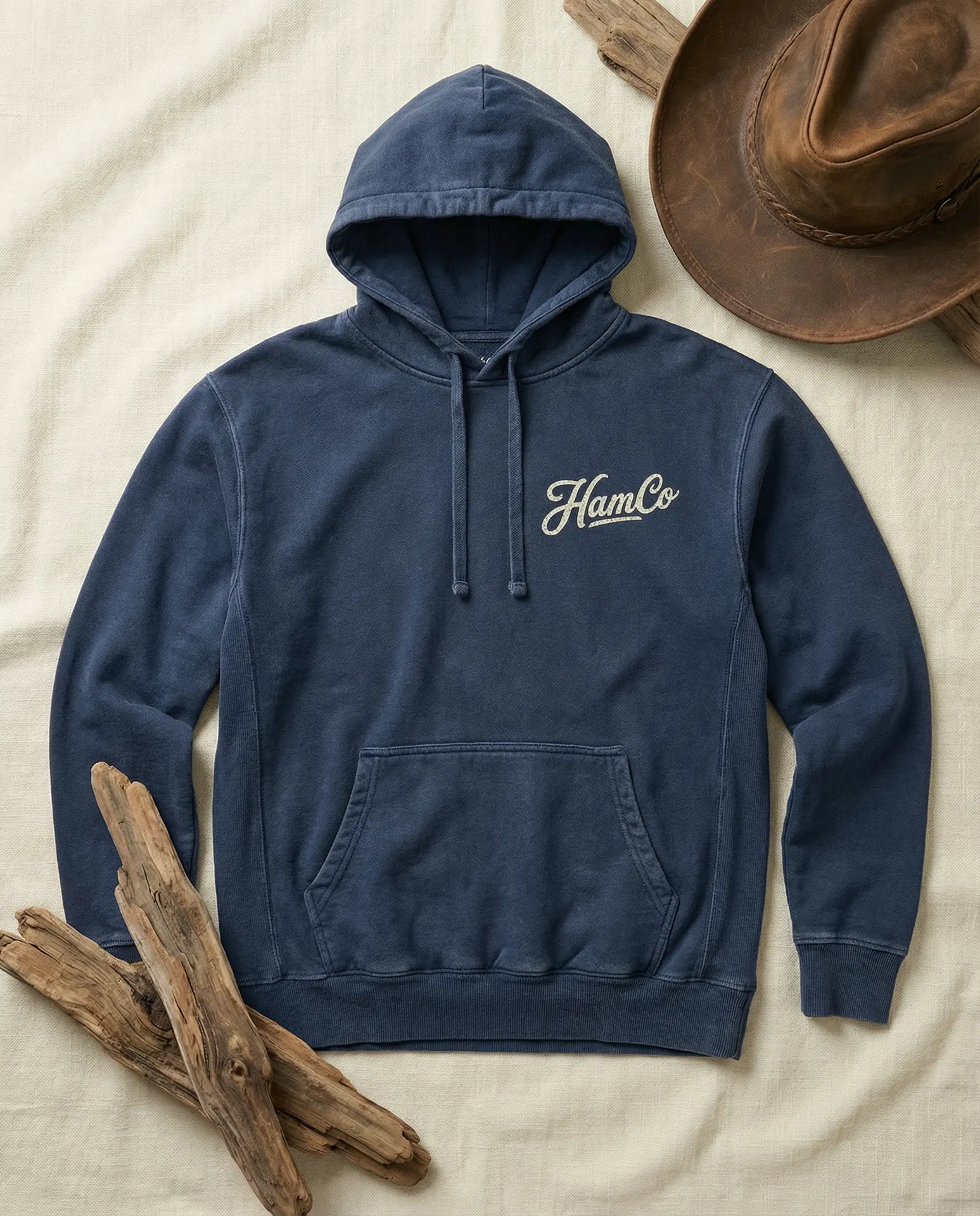 The Standard Hoodie in Washed Navy