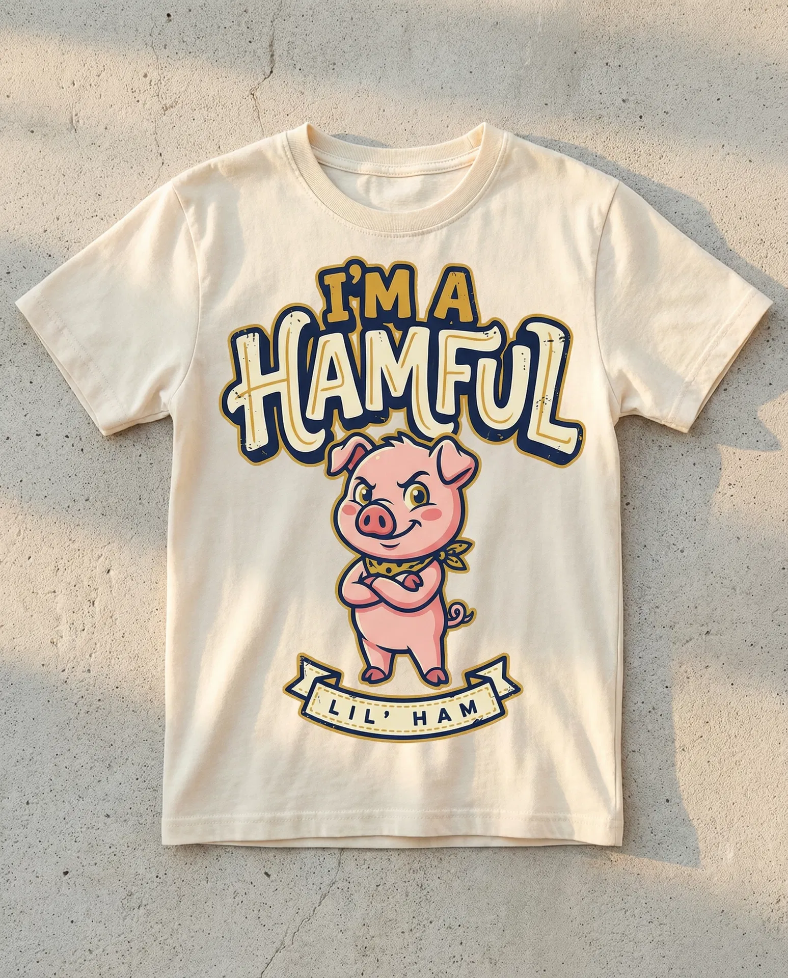 I'm a Hamful Tee in Vintage Cream