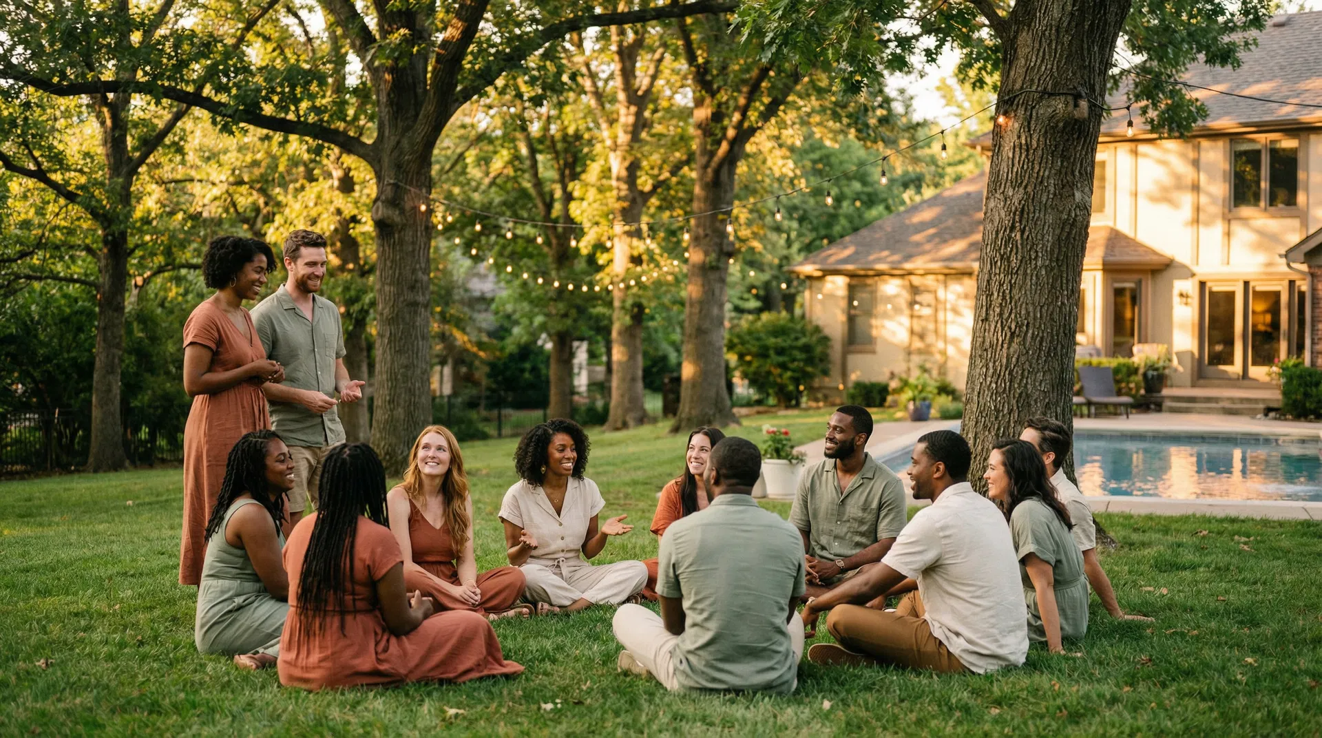 Dharma House community gathering