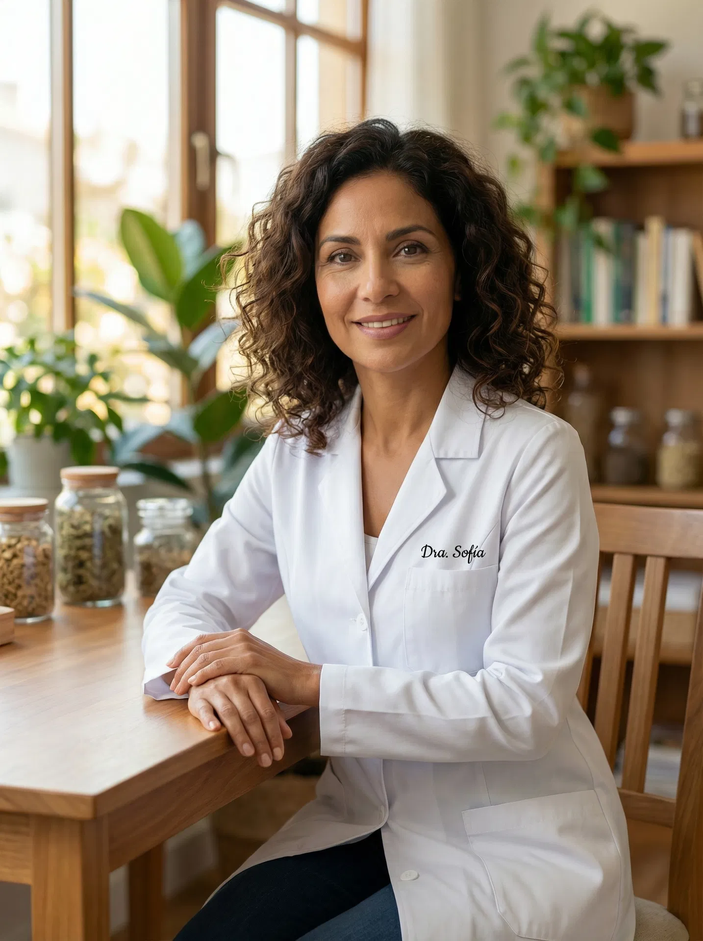 Dra. Sofía en su consultorio